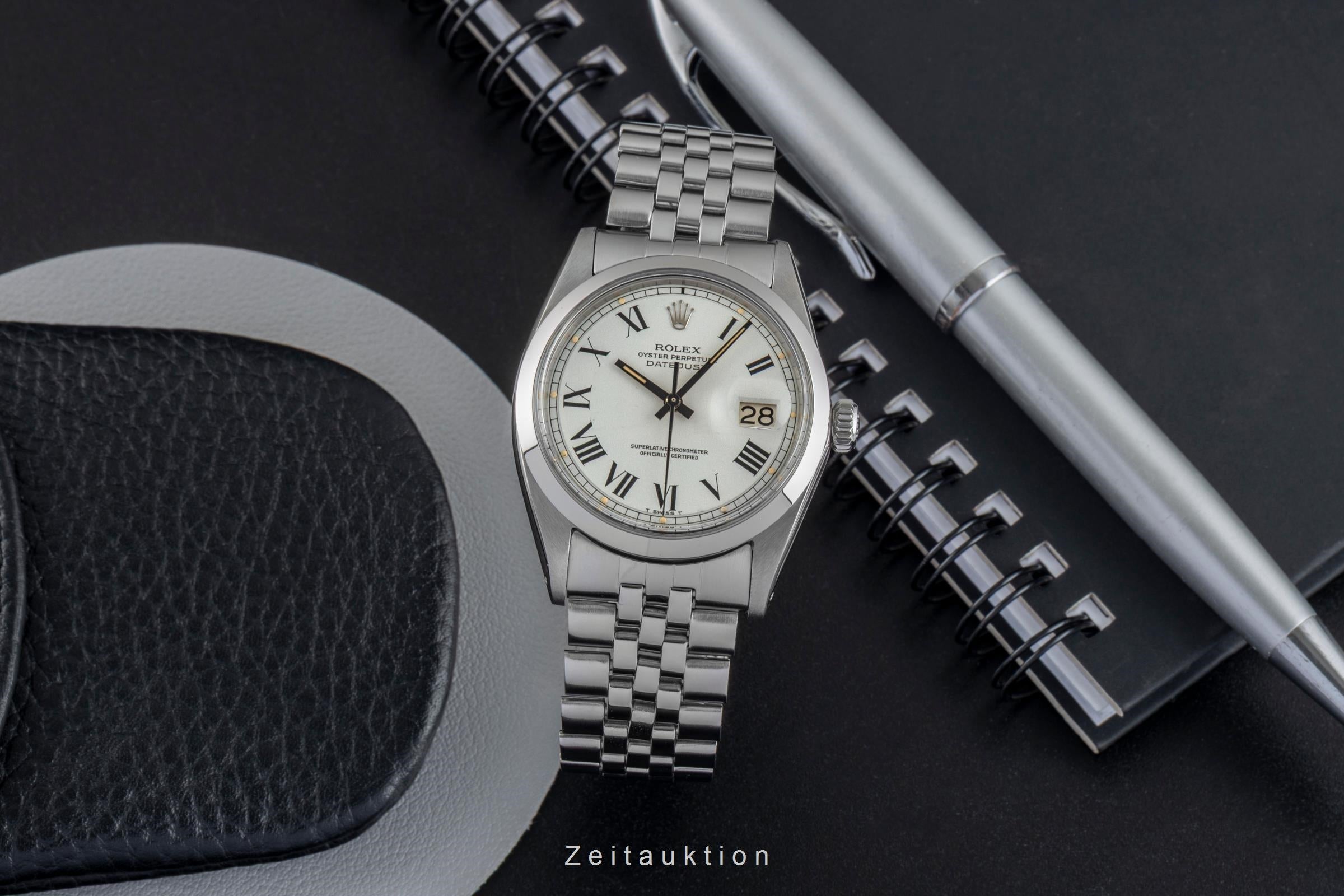 Rolex Datejust acciaio automatismo orologio da uomo 1600 Vintage  [2602801]