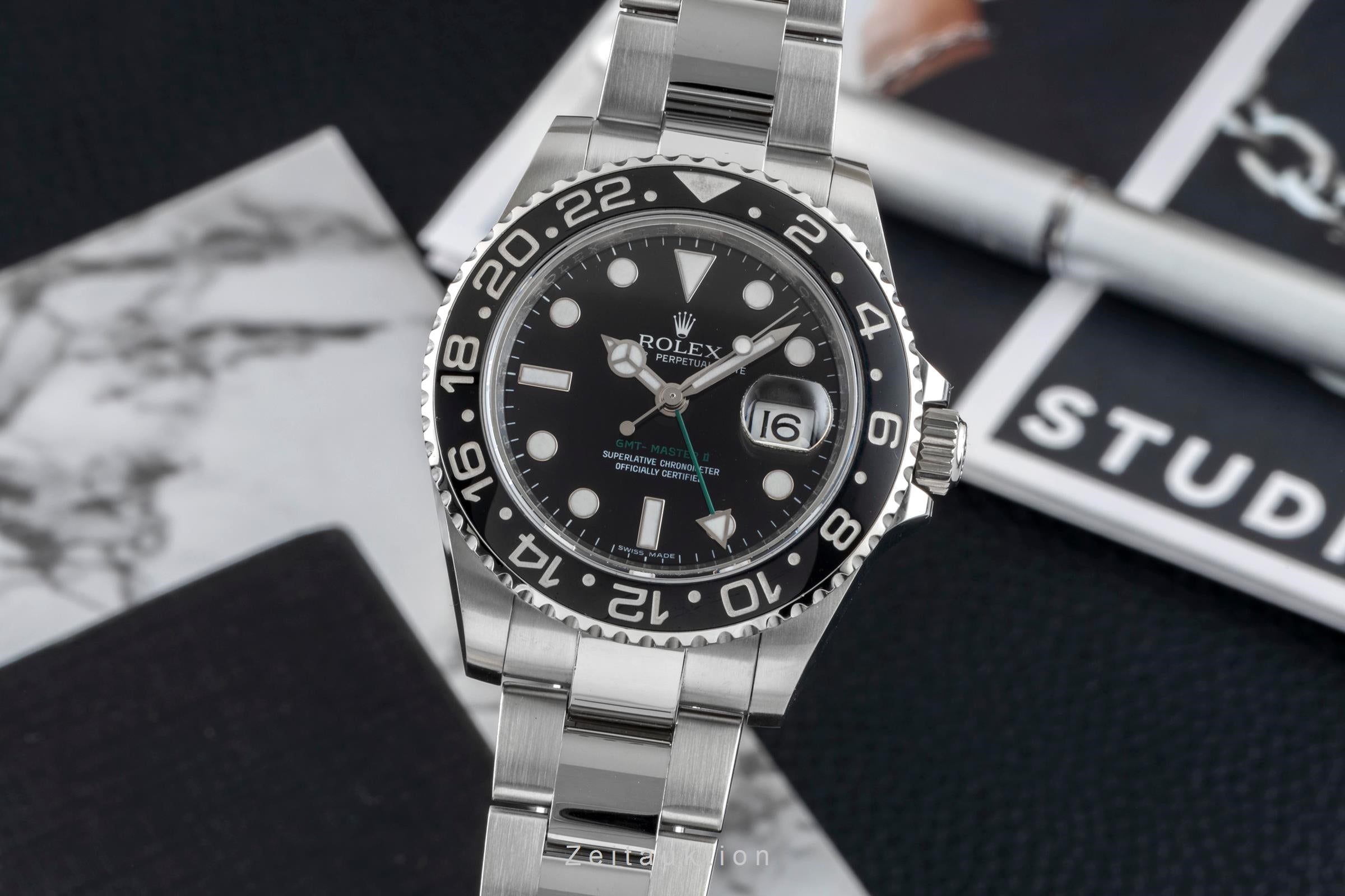 Rolex GMT-Master II Oyster Edelstahl Automatik Herrenuhr Ref. 116710  [2602807]