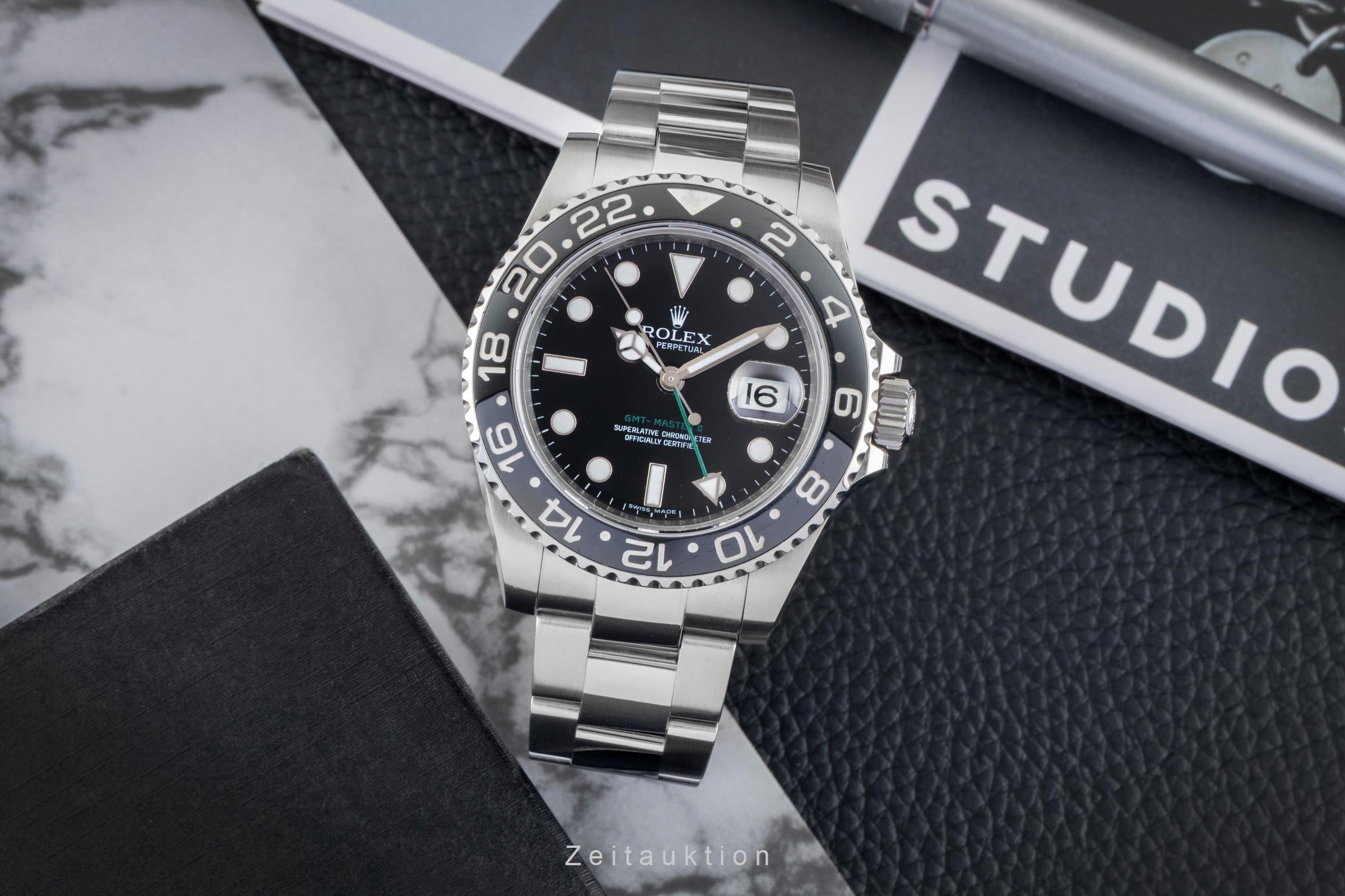 Rolex GMT-Master II Oyster Edelstahl Automatik Herrenuhr Ref. 116710  [2602807]