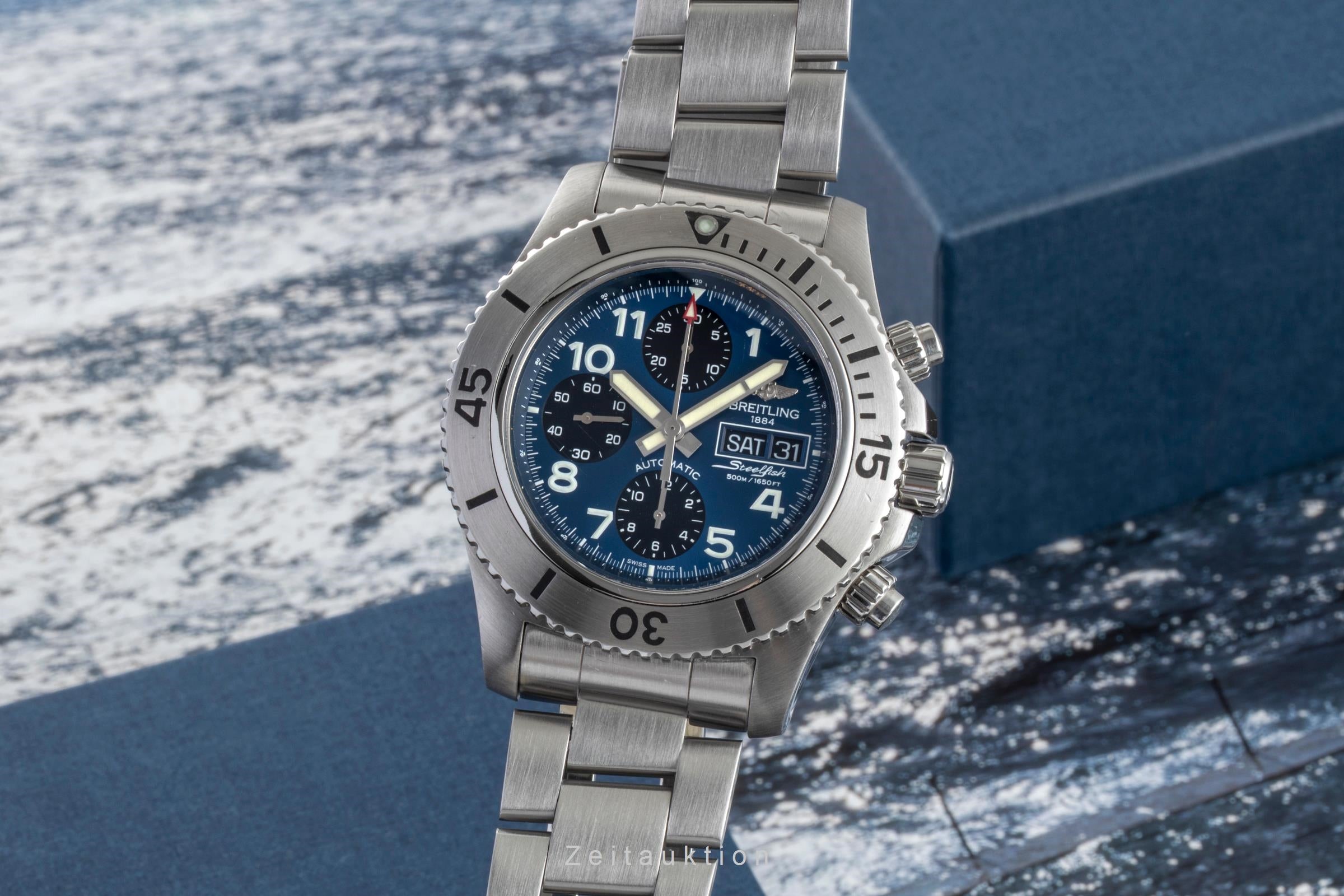 Breitling Superocean Chronograph steel automatic Kal. B13 Ref