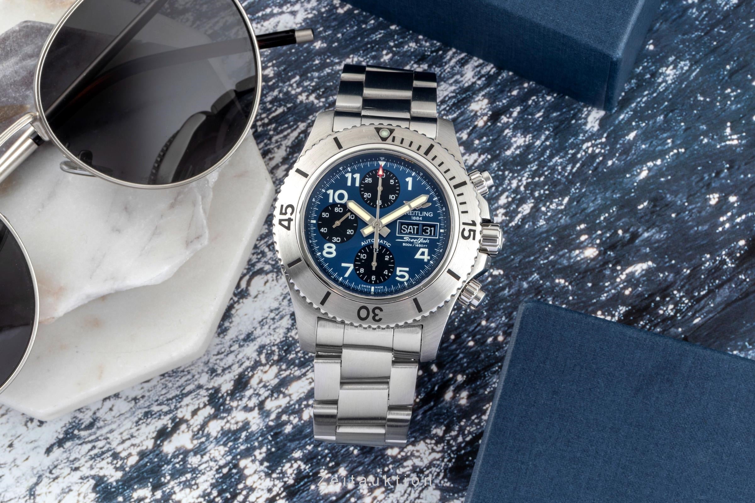 Breitling Superocean Chronograph steel automatic Kal. B13 Ref