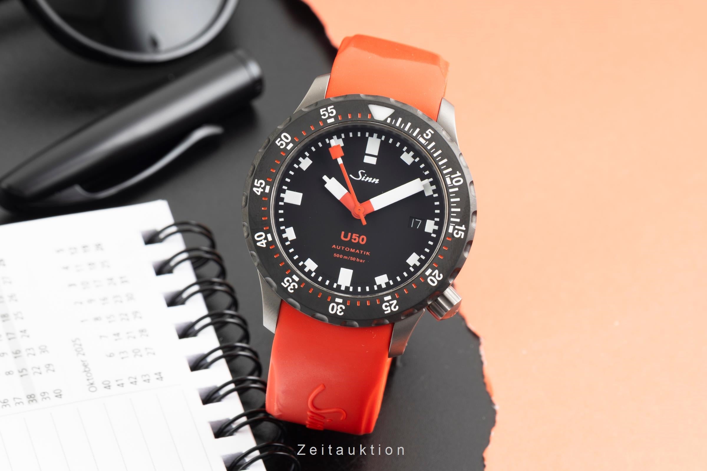 Sinn U50 SDR acier automatique montre pour hommes 1050.0580 LP: 2650EUR  [2602810]