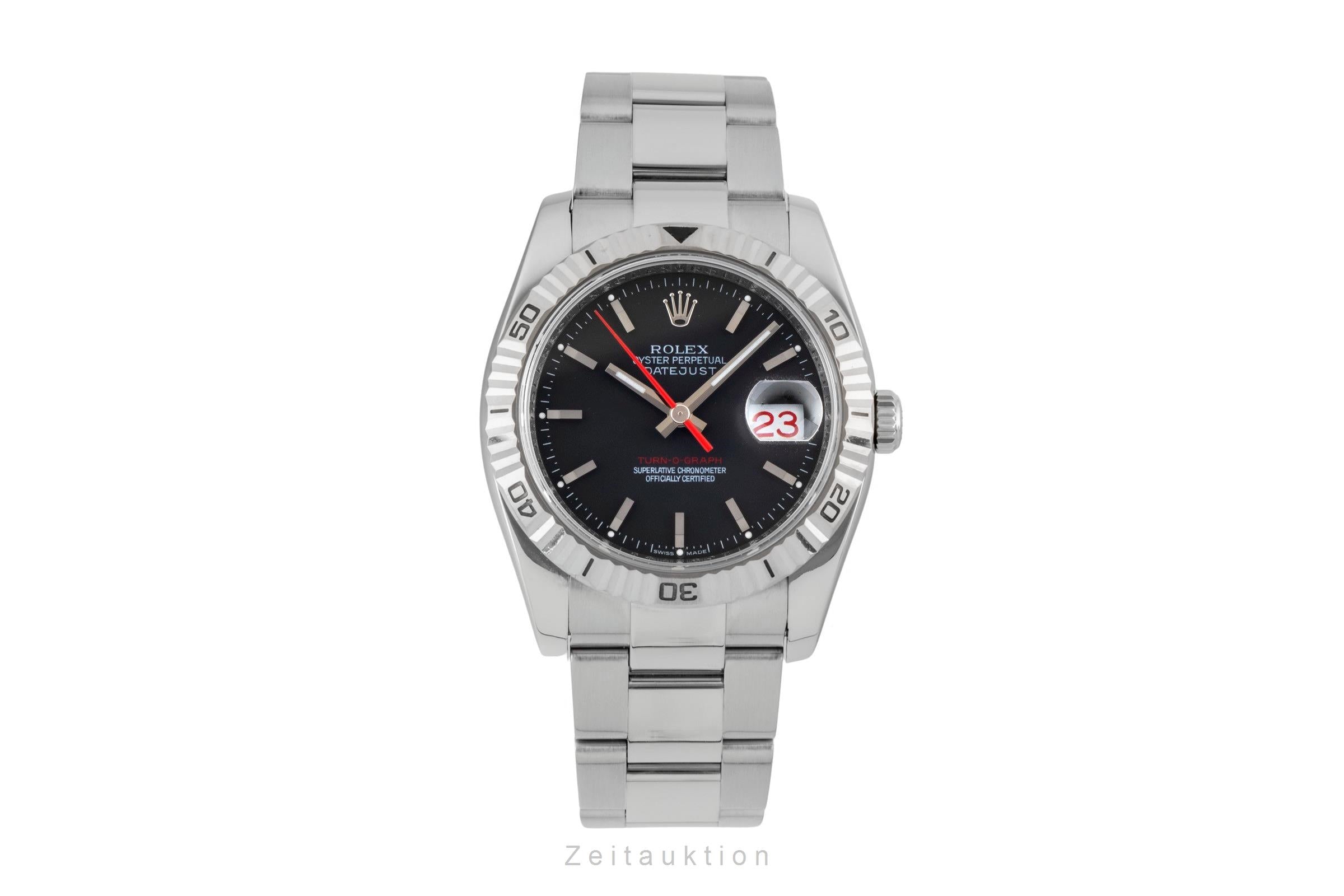 Rolex Datejust Turn-O-Graph steel / white gold automatic men's watch 116264  [2602817]