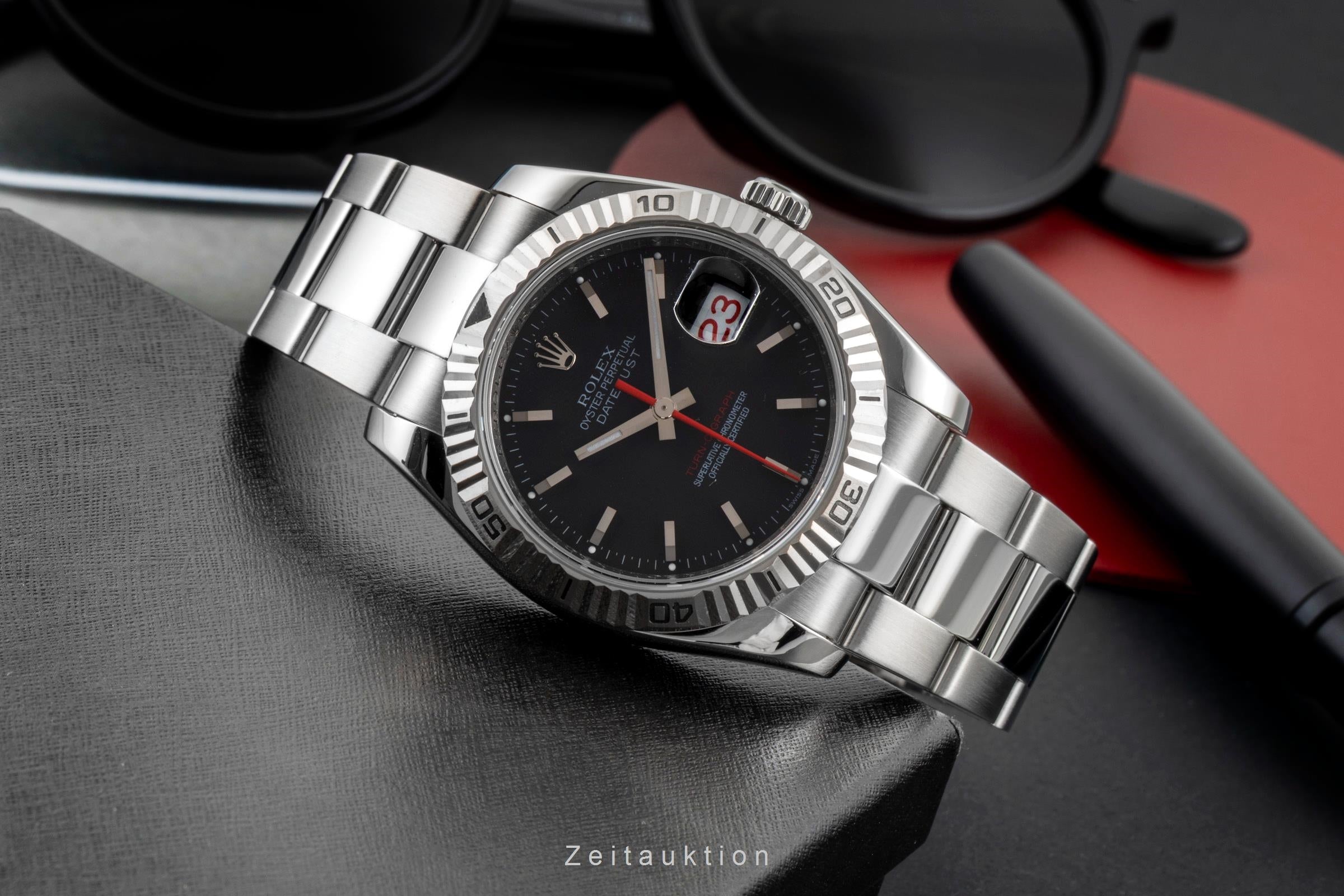 Rolex Datejust Turn-O-Graph steel / white gold automatic men's watch 116264  [2602817]