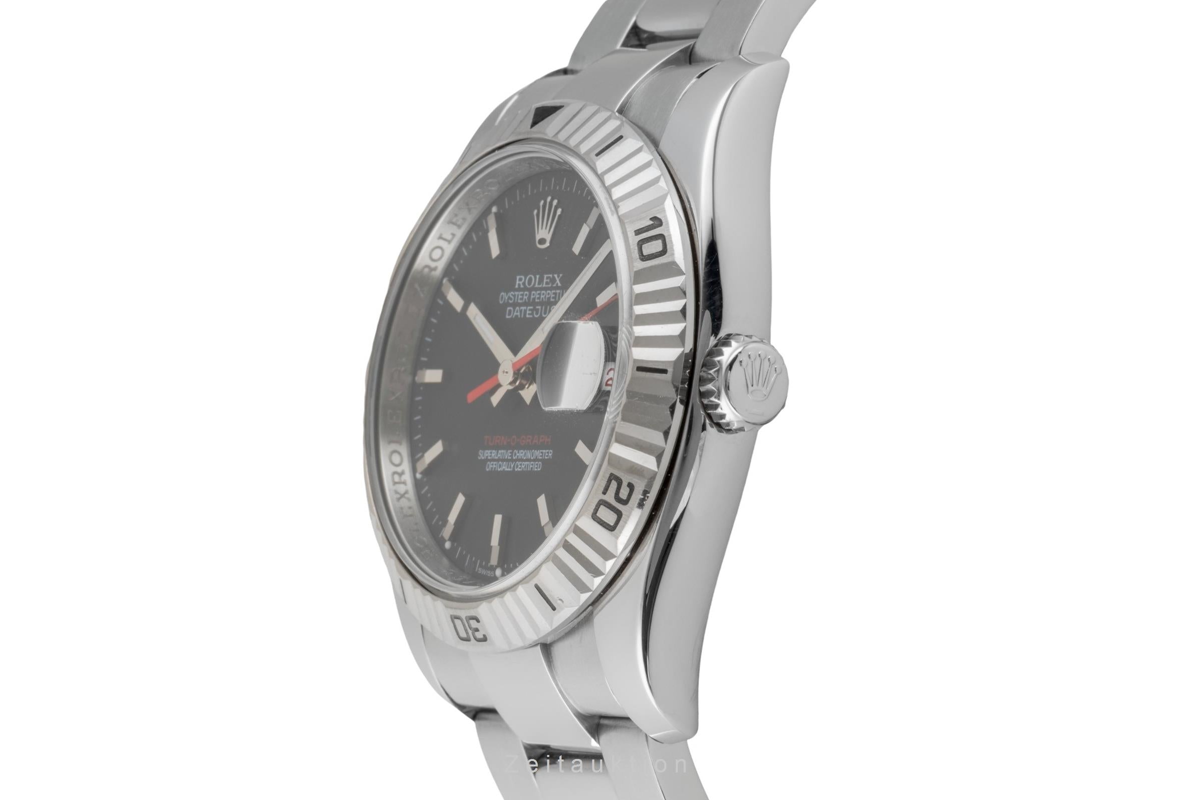 Rolex Datejust Turn-O-Graph steel / white gold automatic men's watch 116264  [2602817]
