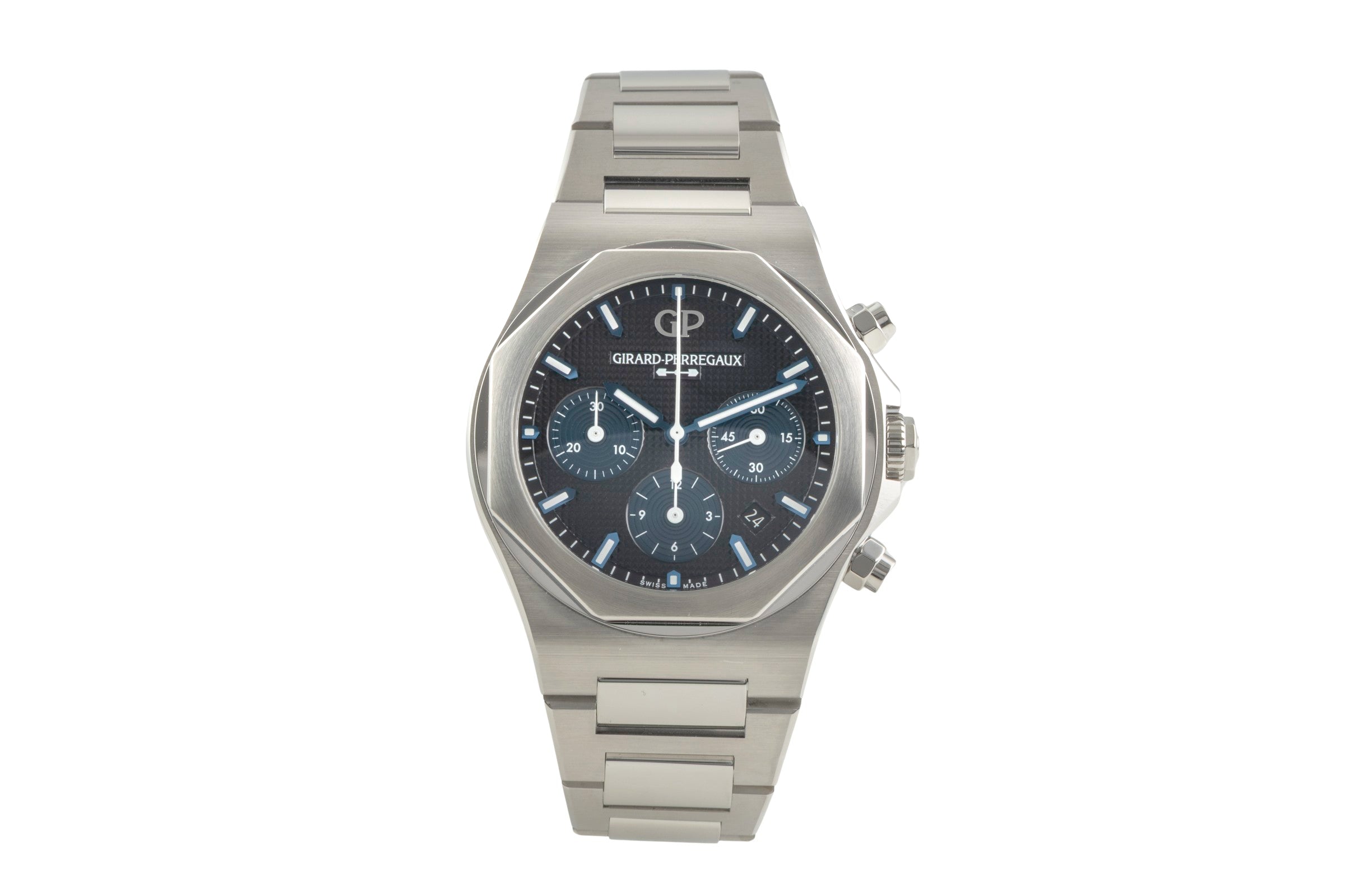 Girard Perregaux Laureato chronograph steel automatic men's watch 81020-11-631-11A LP: 19400EUR  [2602826]