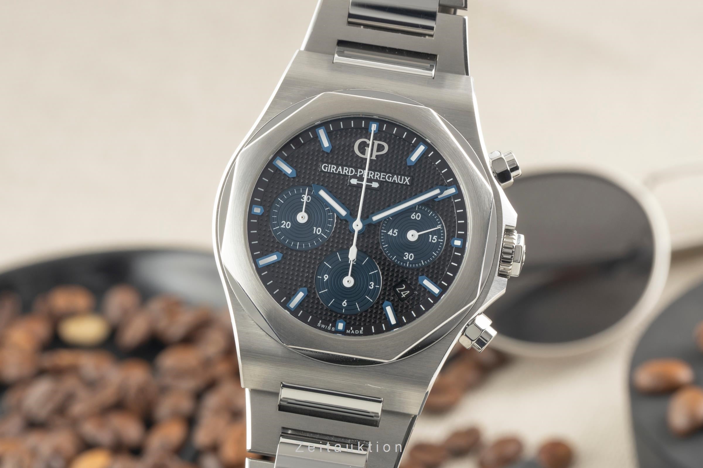 Girard Perregaux Laureato chronograph steel automatic men's watch 81020-11-631-11A LP: 19400EUR  [2602826]