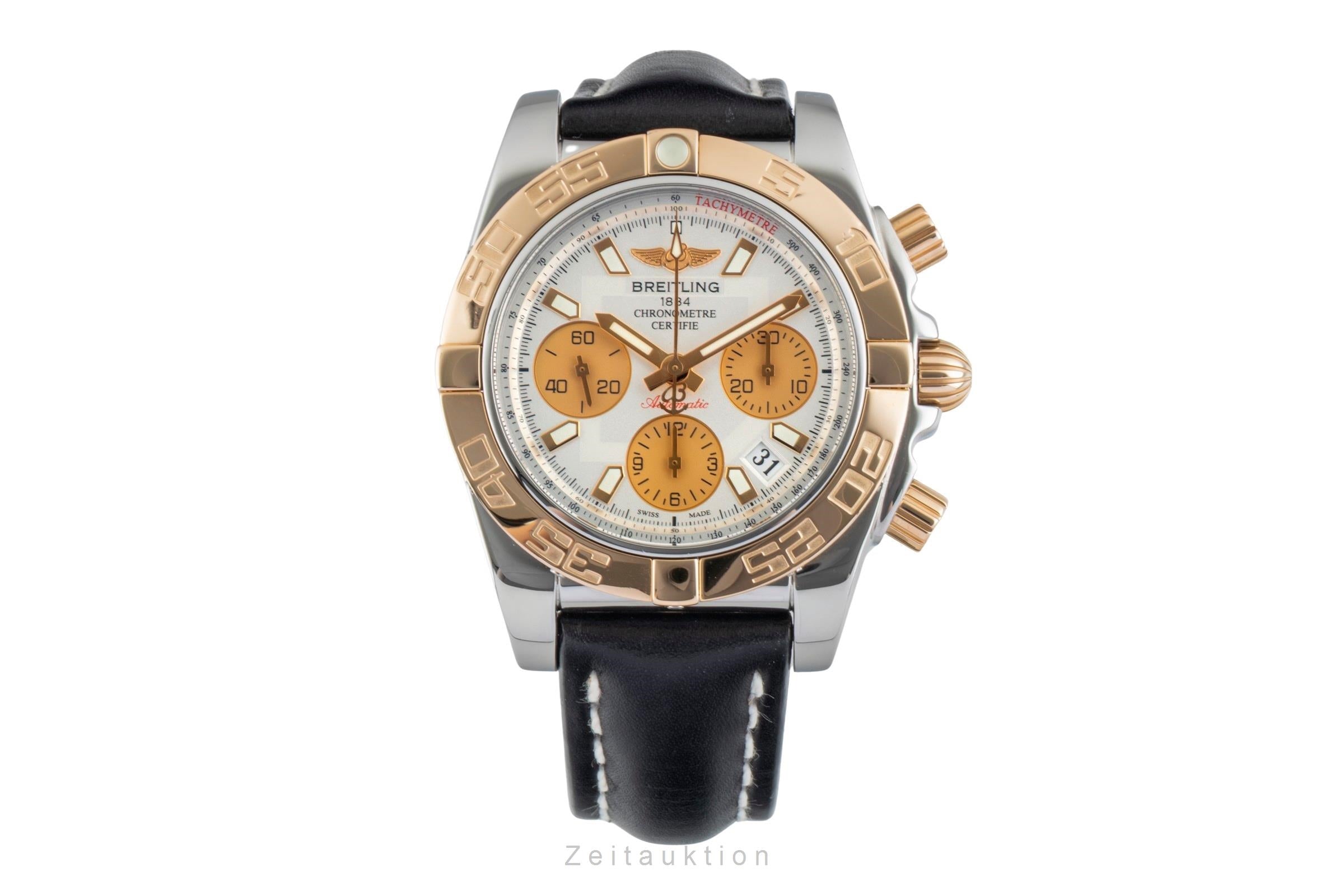Breitling Chronomat 41 chronograph steel / gold automatic men's watch CB0140  [2602829]