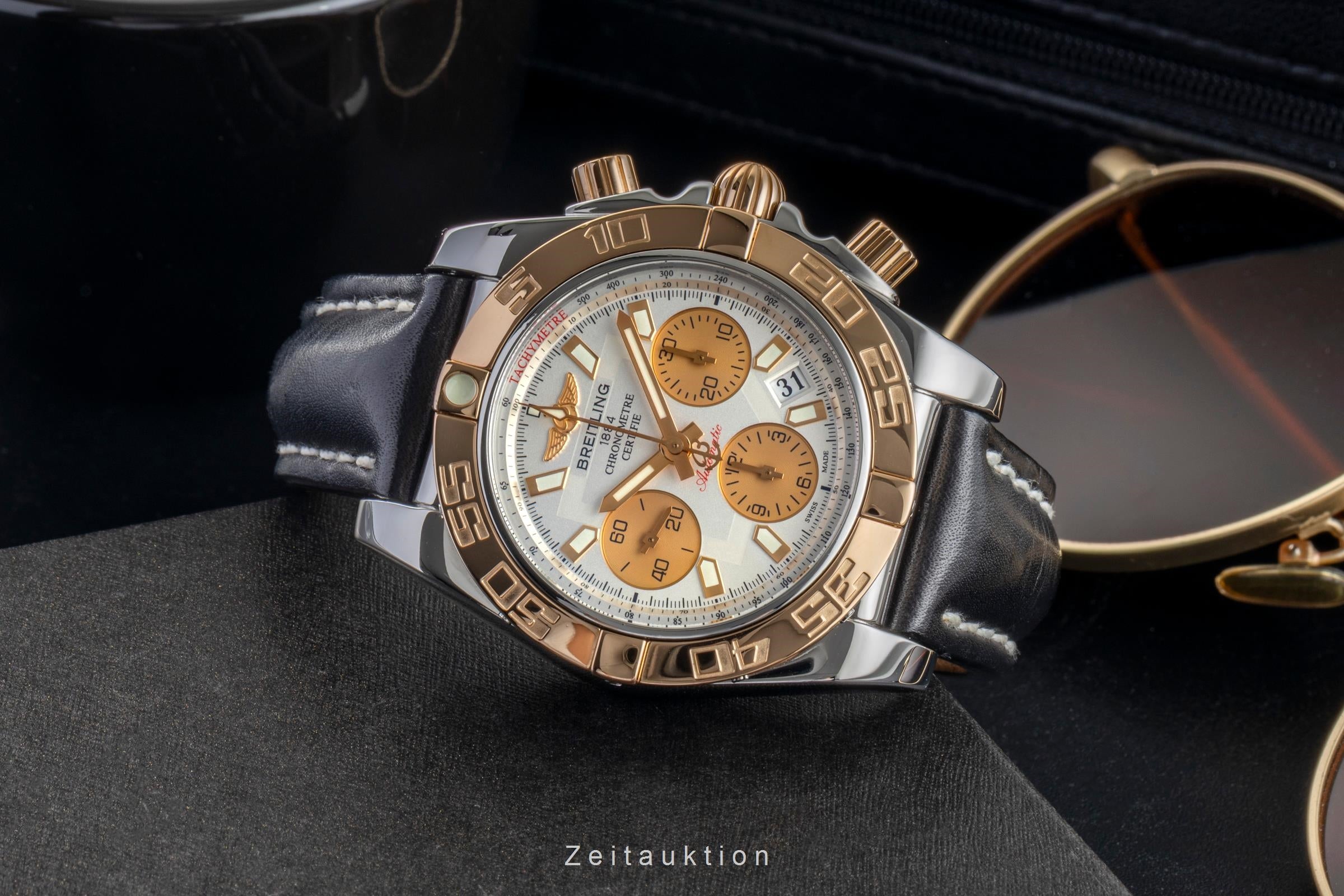 Breitling Chronomat 41 chronograph steel / gold automatic men's watch CB0140  [2602829]