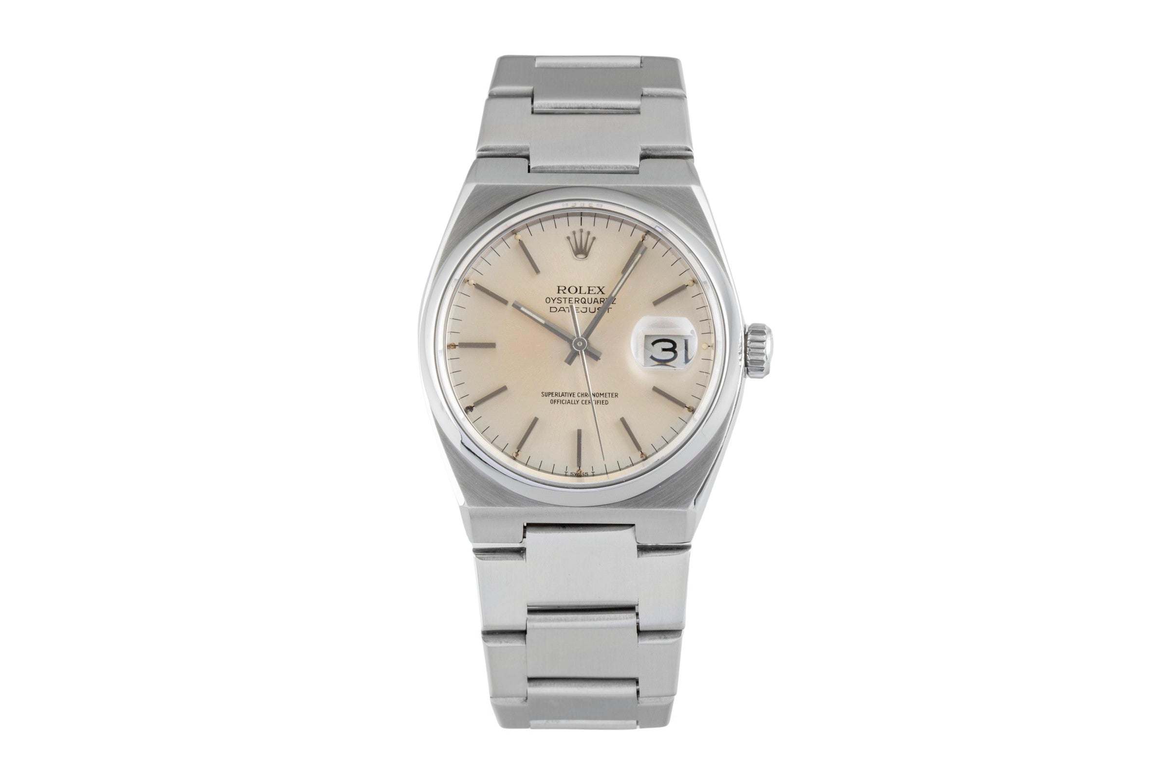 Rolex Datejust Oysterquartz 36 Edelstahl Herrenuhr Ref. 17000 Klassiker [2602830]