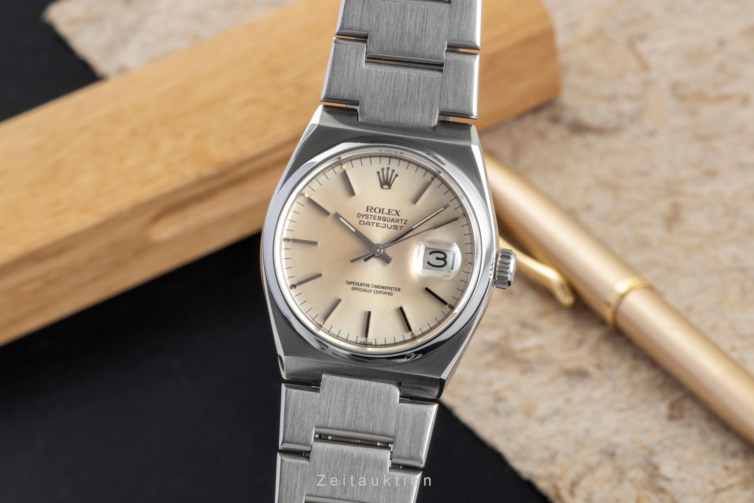 Rolex Datejust Oysterquartz 36 Edelstahl Herrenuhr Ref. 17000 Klassiker [2602830]