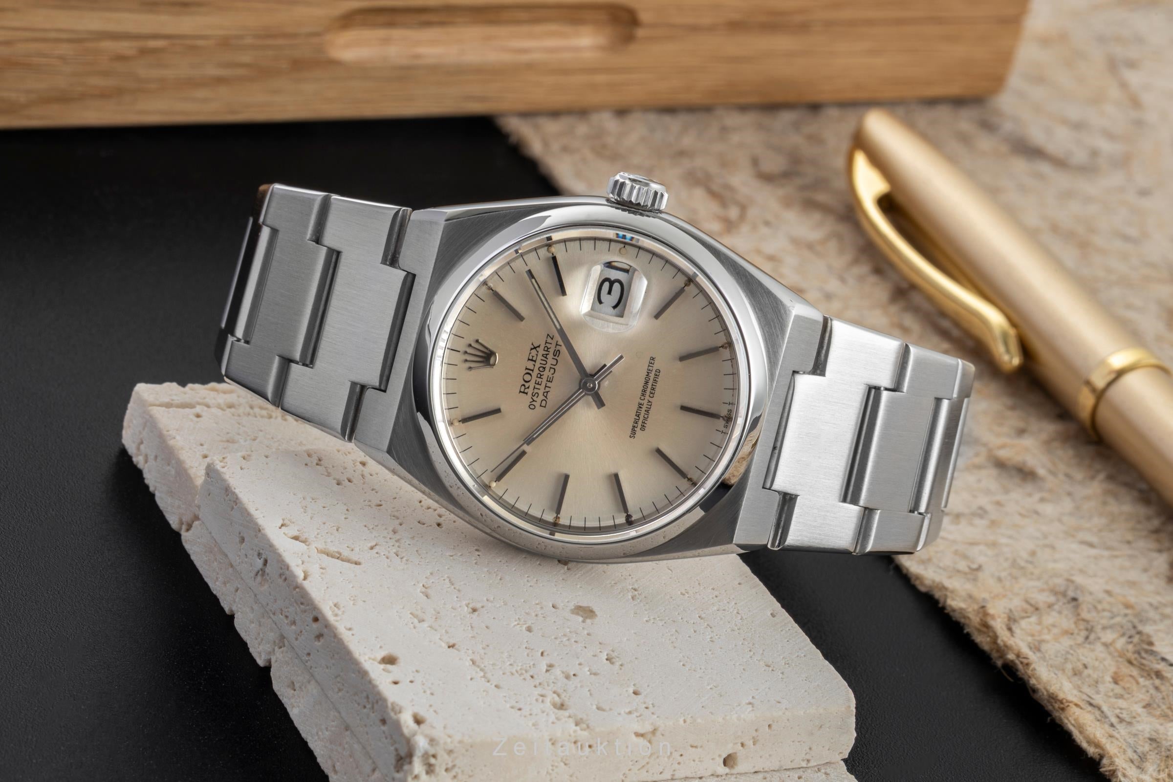Rolex Datejust Oysterquartz 36 Edelstahl Herrenuhr Ref. 17000 Klassiker [2602830]