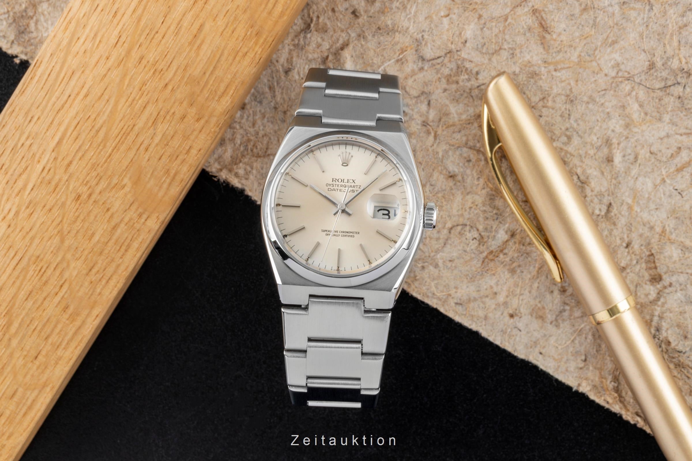Rolex Datejust Oysterquartz 36 Edelstahl Herrenuhr Ref. 17000 Klassiker [2602830]