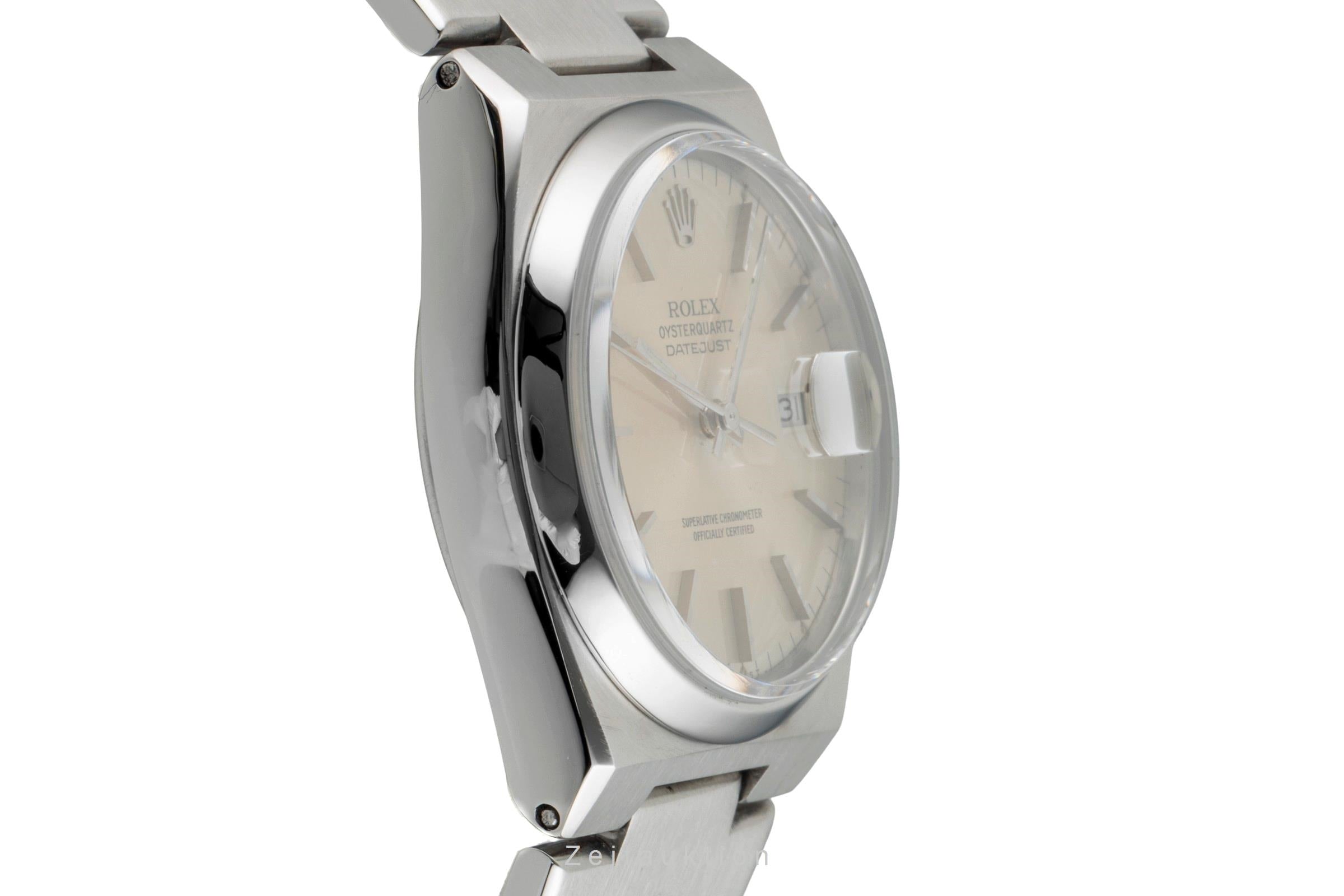 Rolex Datejust Oysterquartz 36 Edelstahl Herrenuhr Ref. 17000 Klassiker [2602830]