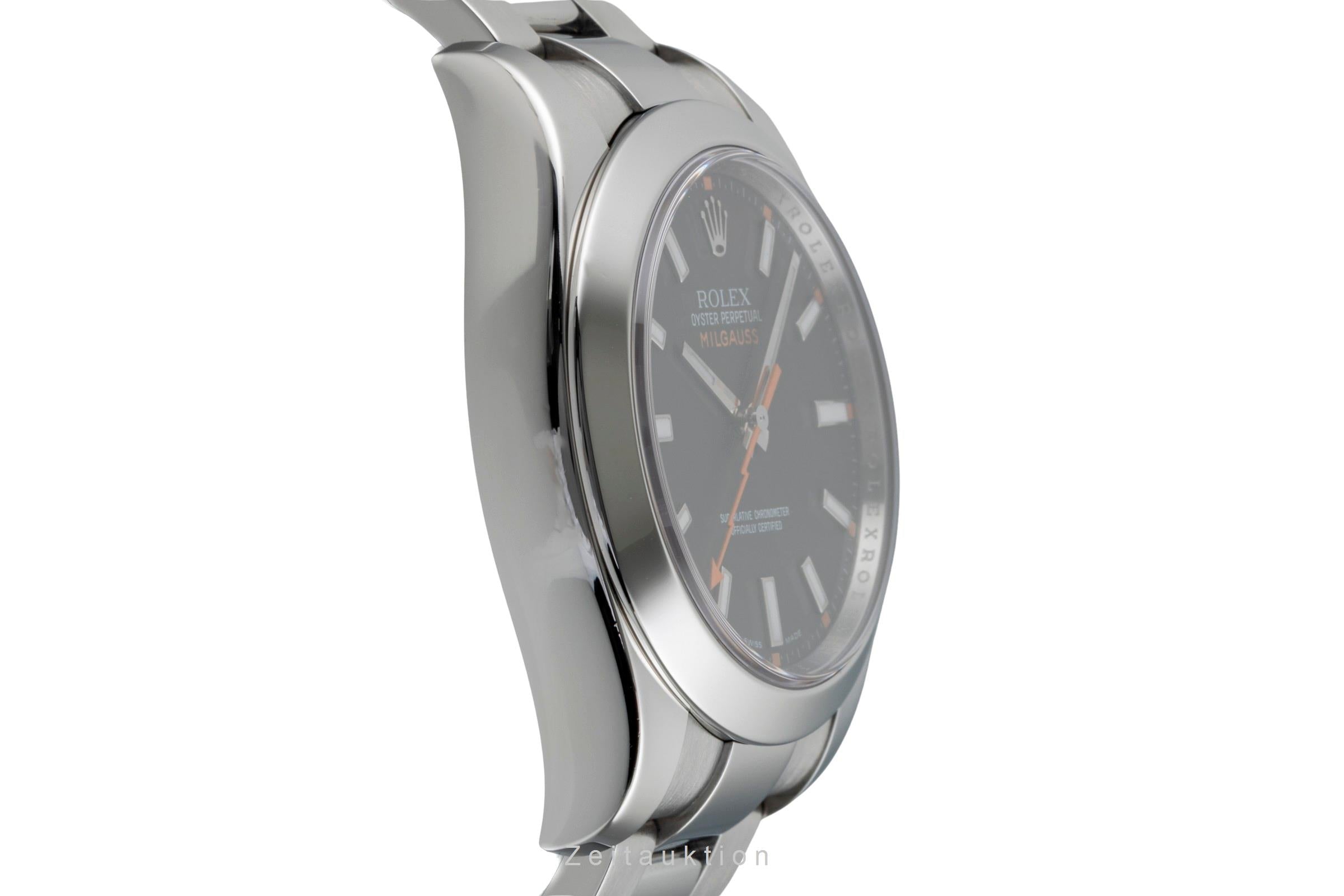 Rolex Milgauss Black Dial Stahl Automatik Ref. 116400 V-Serie B&P 2009 LC 100 [2602834]
