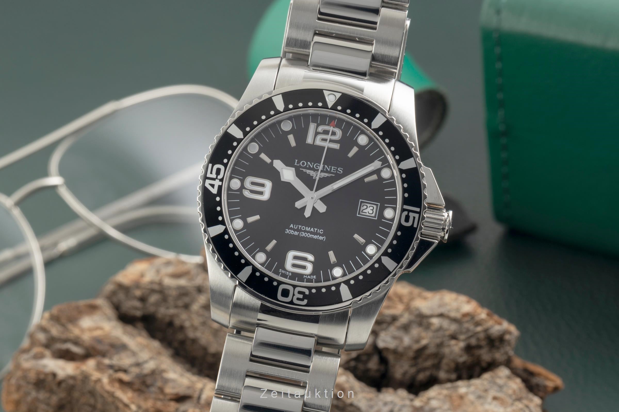 Longines Hydro Conquest steel automatic men's watch L3.742.4.56.6  [2602836]
