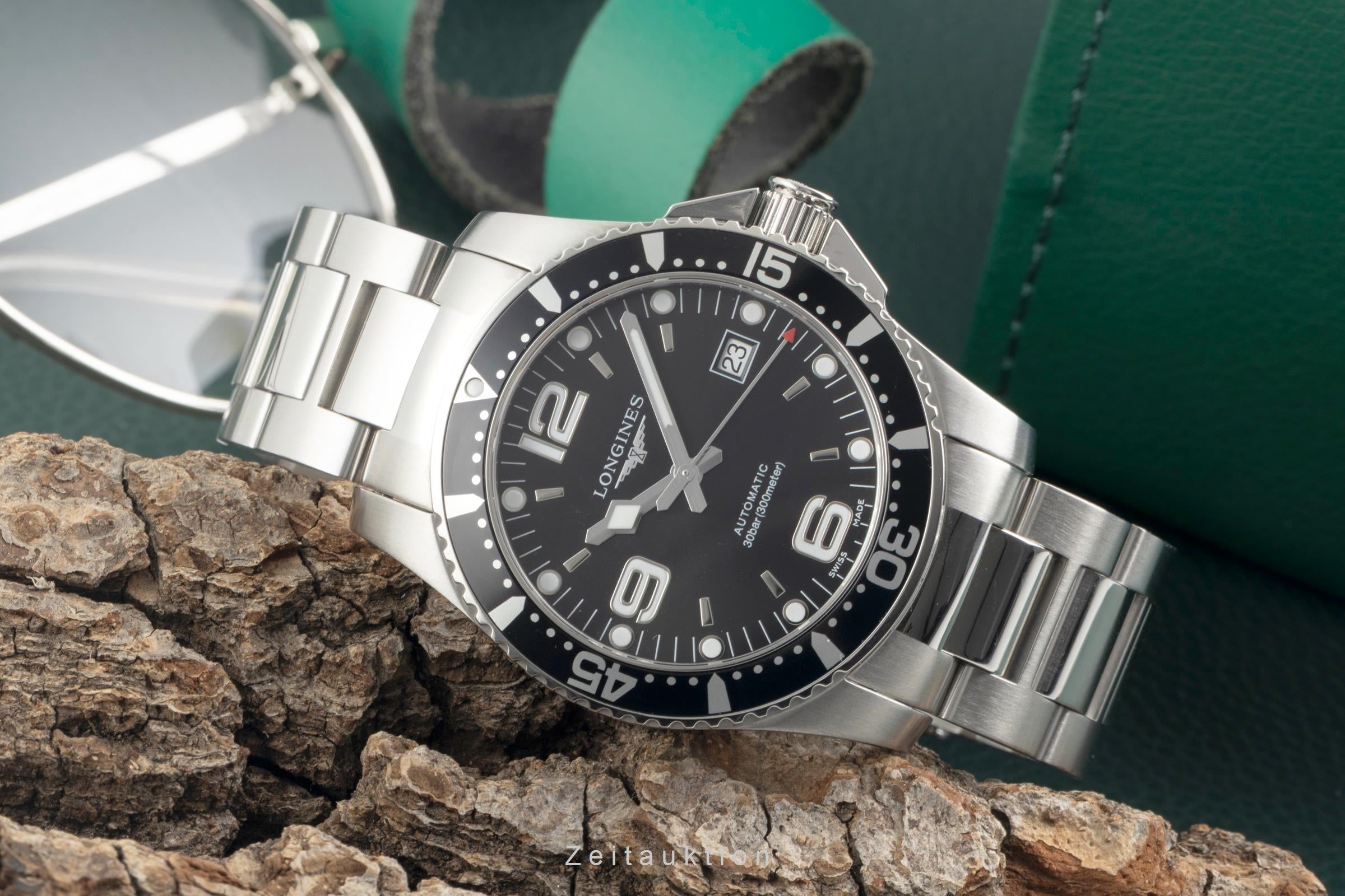 Longines Hydro Conquest steel automatic men's watch L3.742.4.56.6  [2602836]
