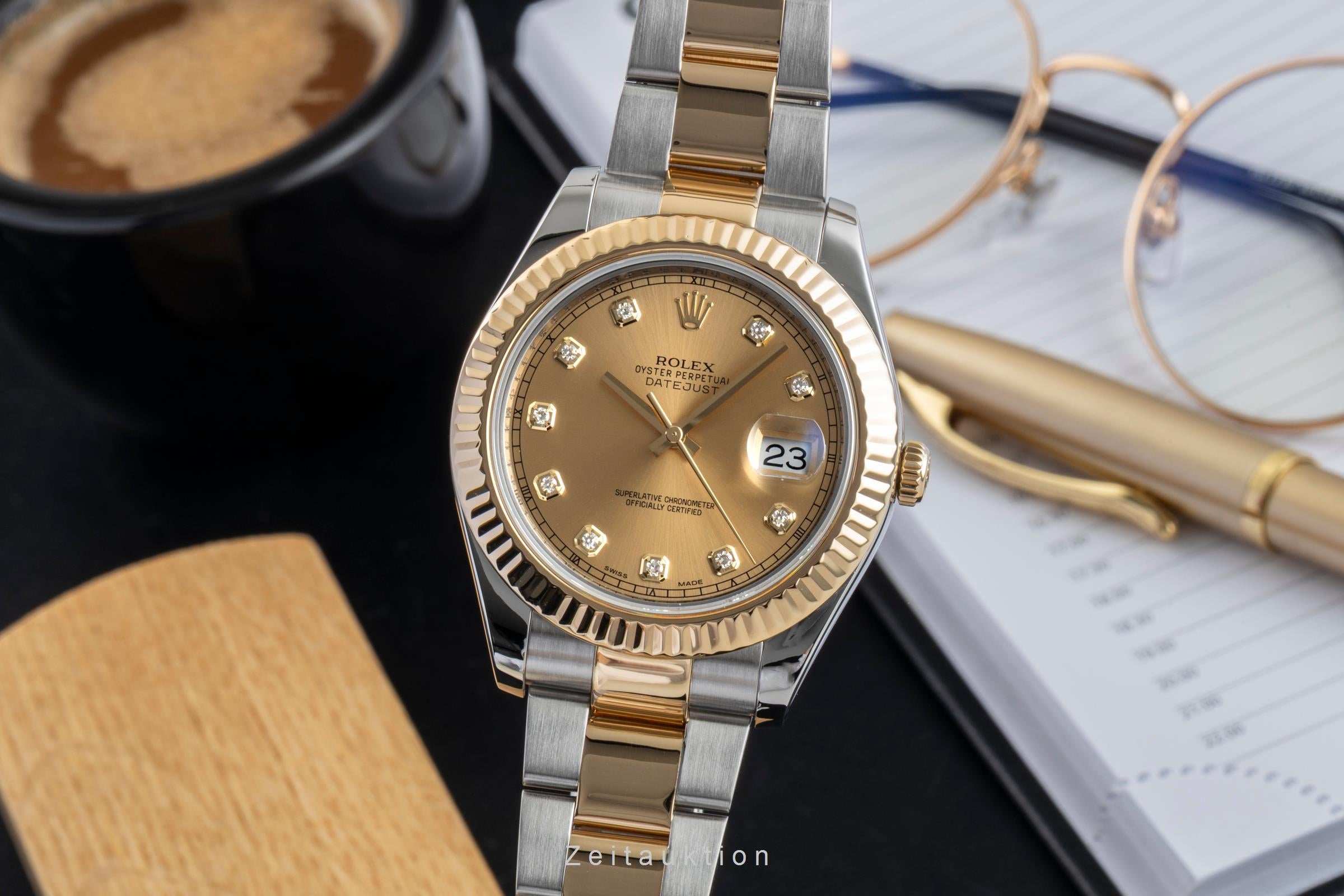 Rolex Datejust acier / or  automatique montre pour hommes 116333  [2602837]