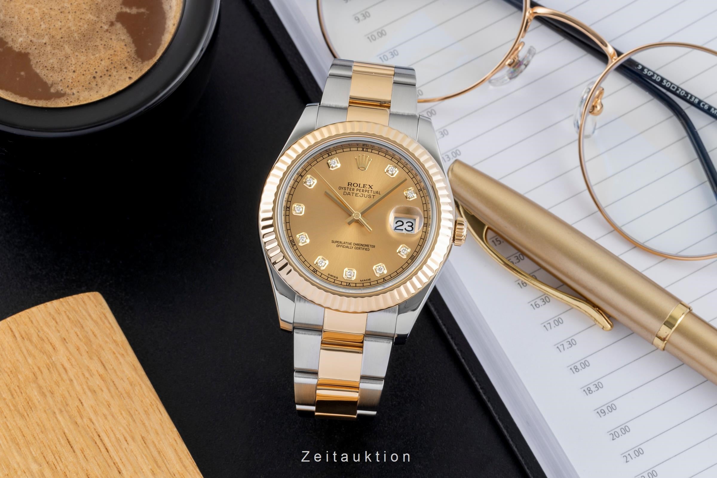 Rolex Datejust acier / or  automatique montre pour hommes 116333  [2602837]