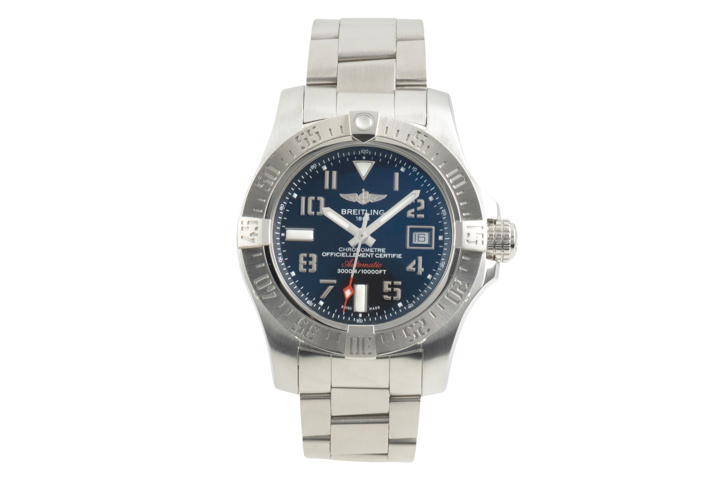 Breitling Avenger II Seawolf Stahl Automatik Herrenuhr Ref. A17331101B2A1 B&P [2602838]