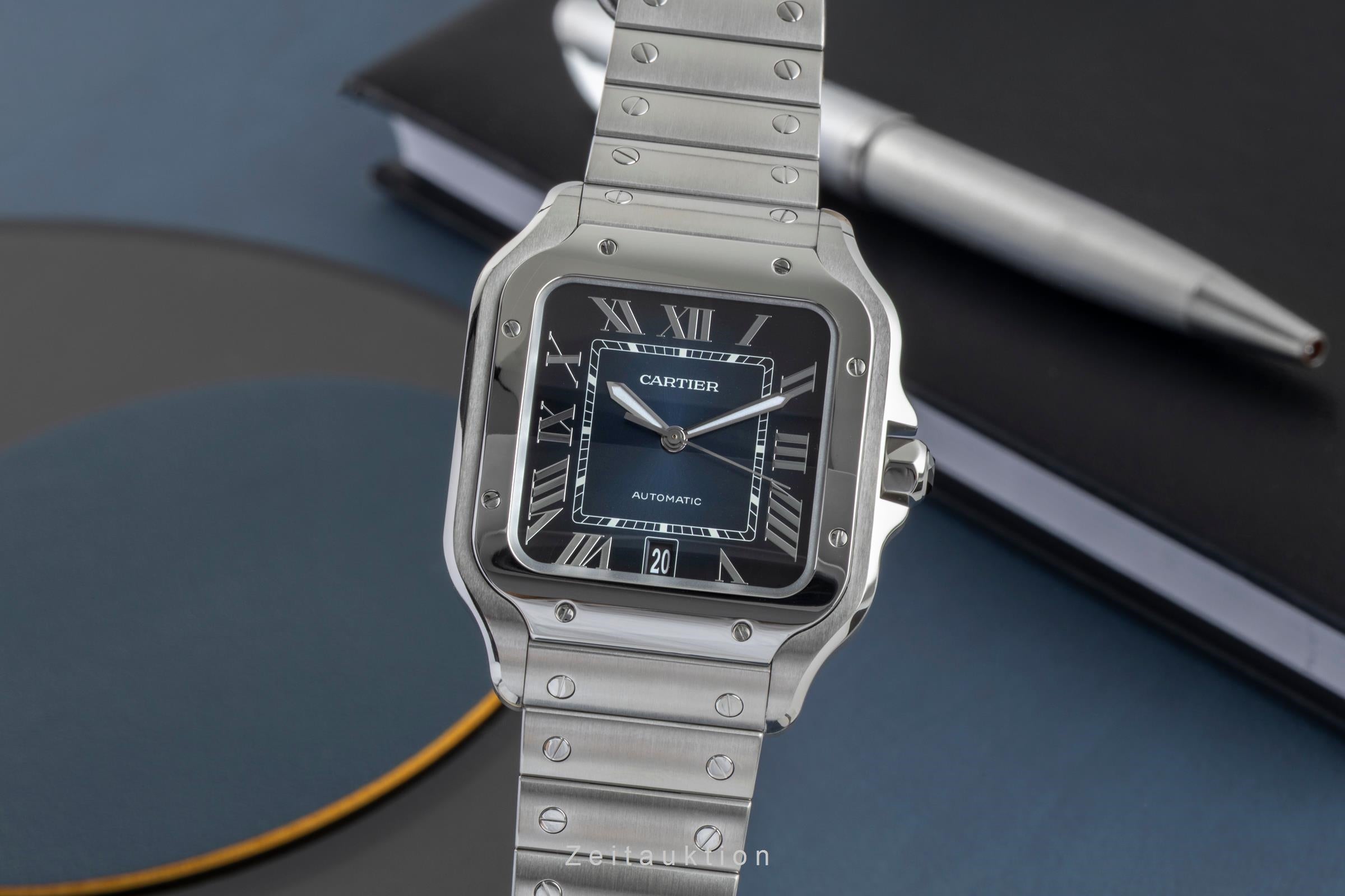Cartier Santos acier automatique montre pour hommes WSSA0030 LP: 8850EUR  [2602852]