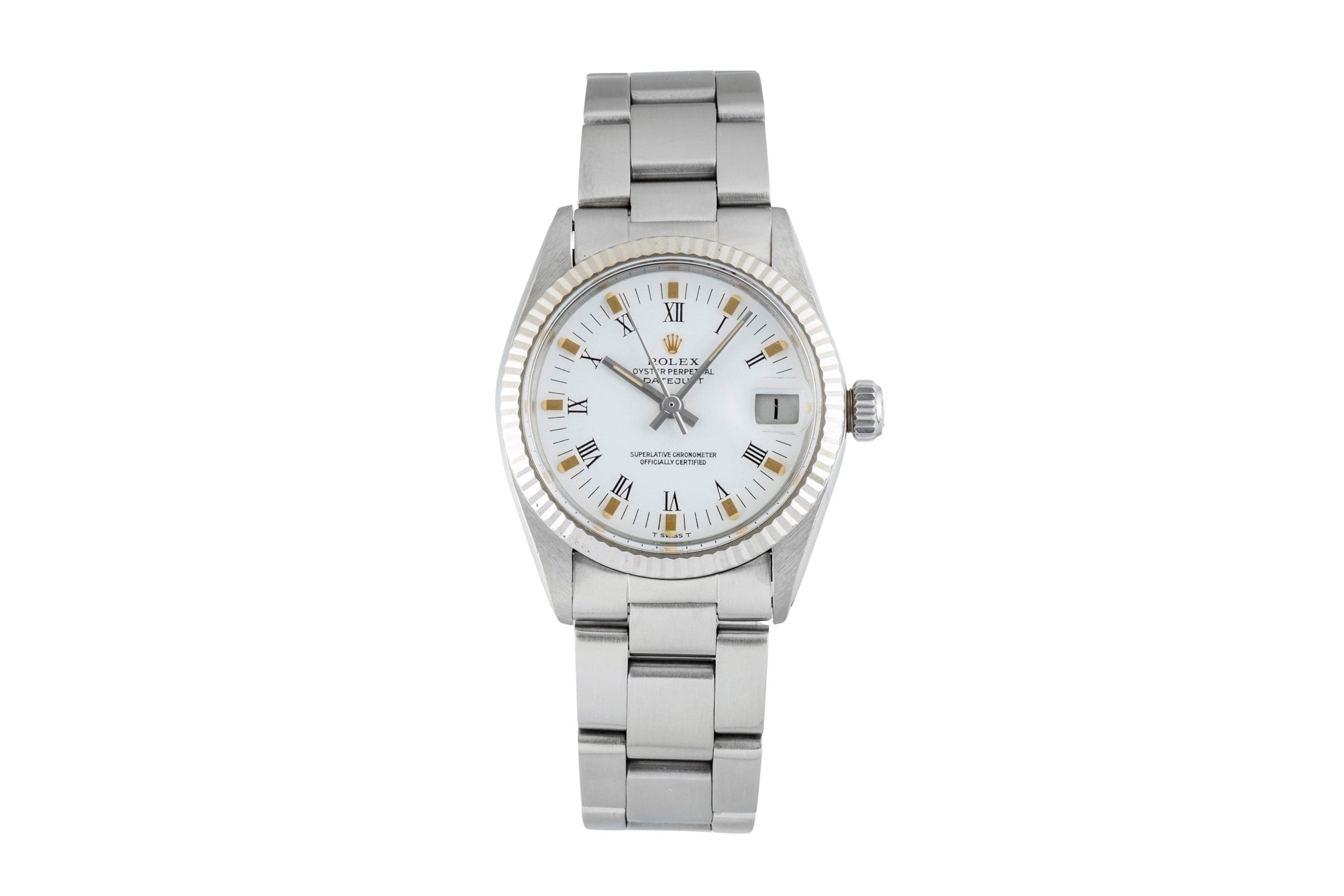 Rolex Datejust Stahl / Weissgold Automatik Damenuhr Ref. 6827 Vintage  [2602855]