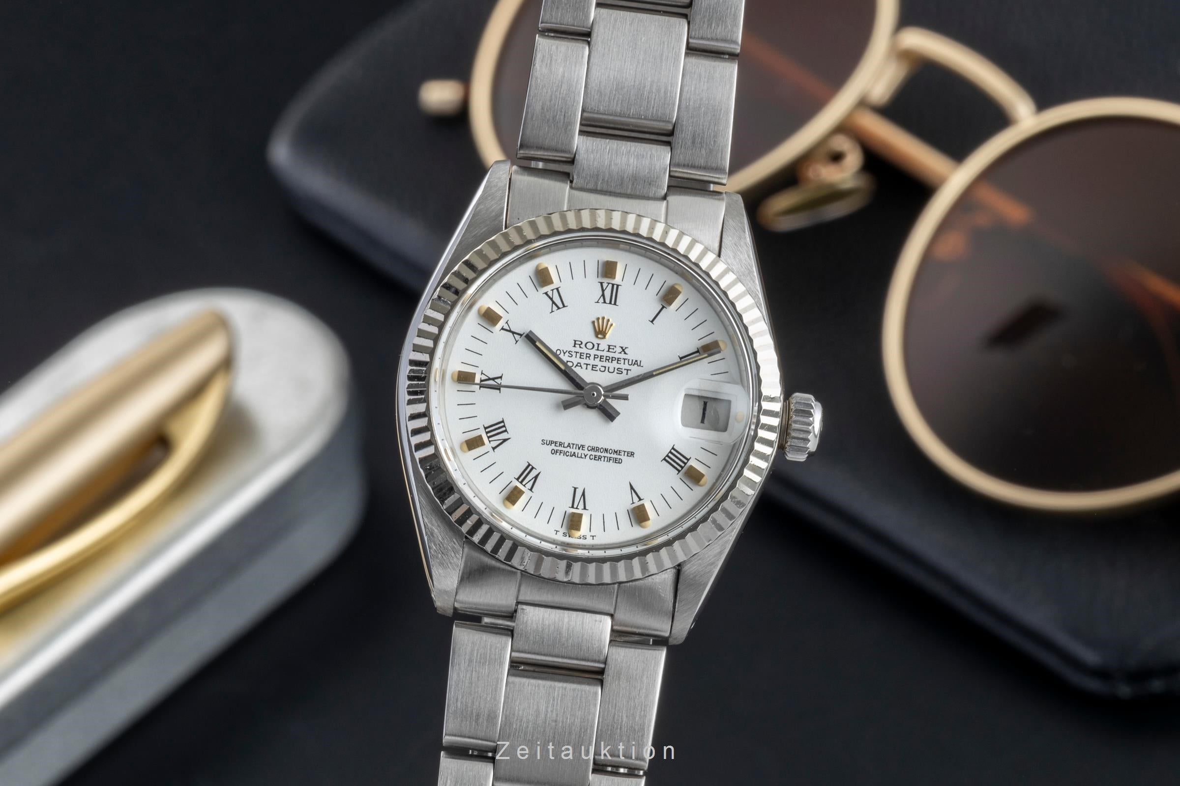 Rolex Datejust Stahl / Weissgold Automatik Damenuhr Ref. 6827 Vintage  [2602855]