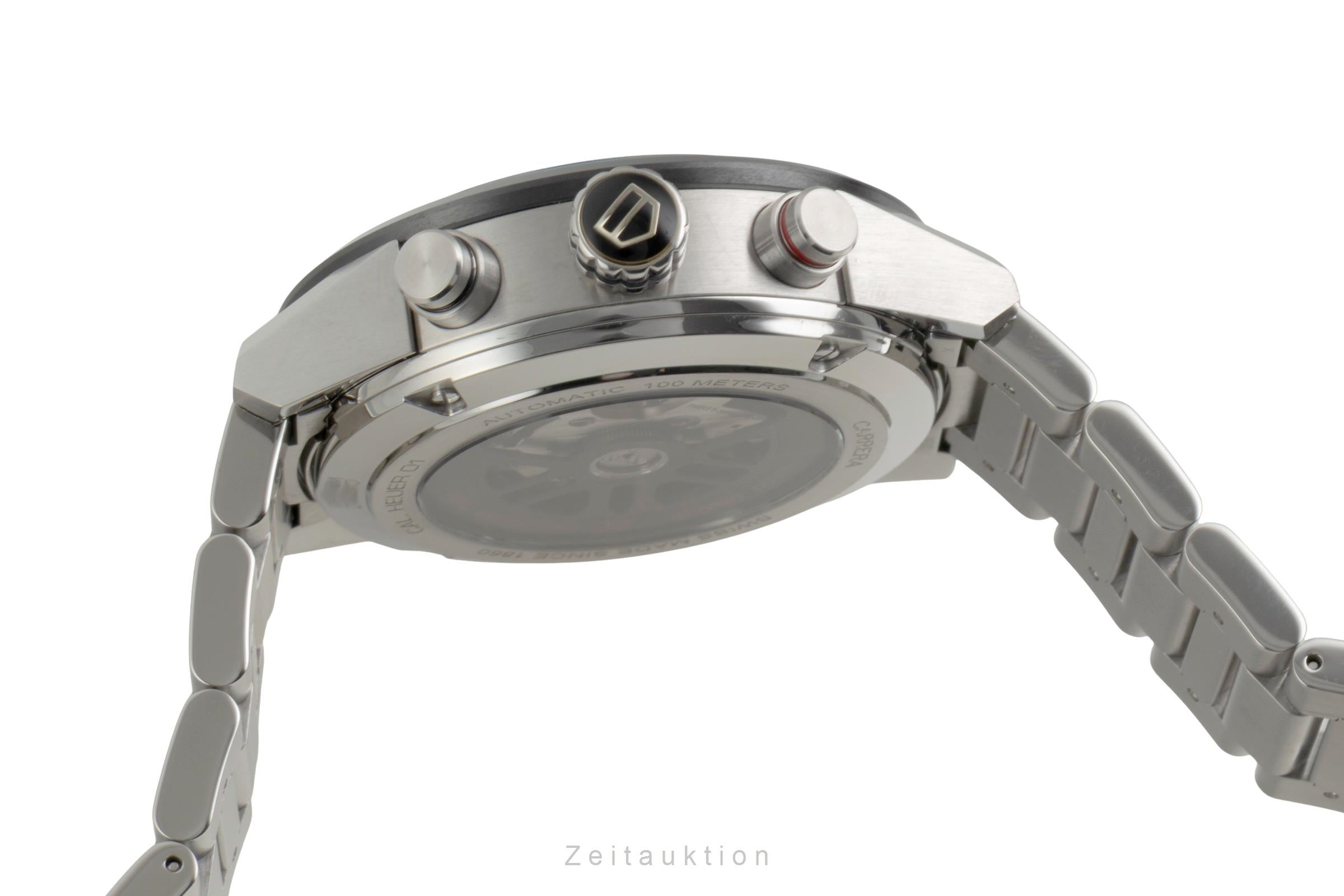 Tag Heuer Carrera Chronograph Stahl Automatik Herrenuhr CAR201Z.BA0714 B&P 2023 [2602859]