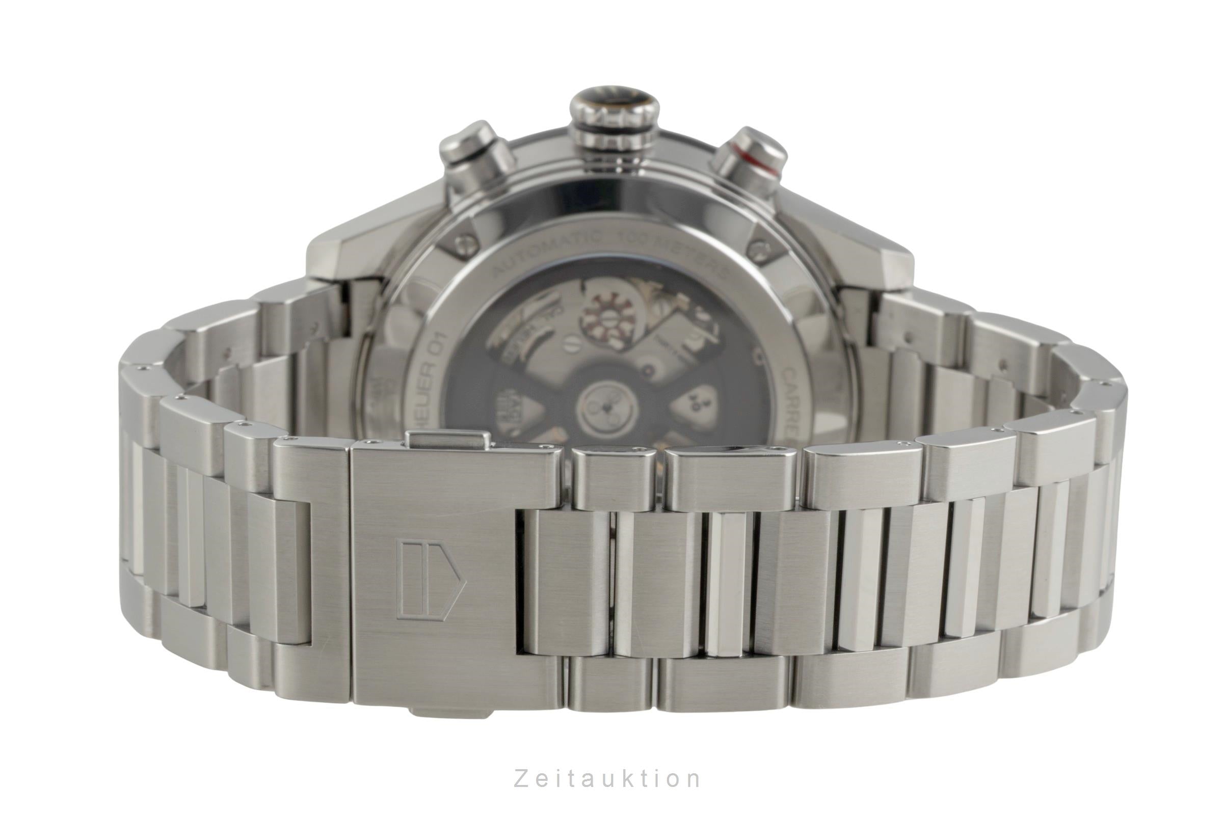Tag Heuer Carrera Chronograph Stahl Automatik Herrenuhr CAR201Z.BA0714 B&P 2023 [2602859]