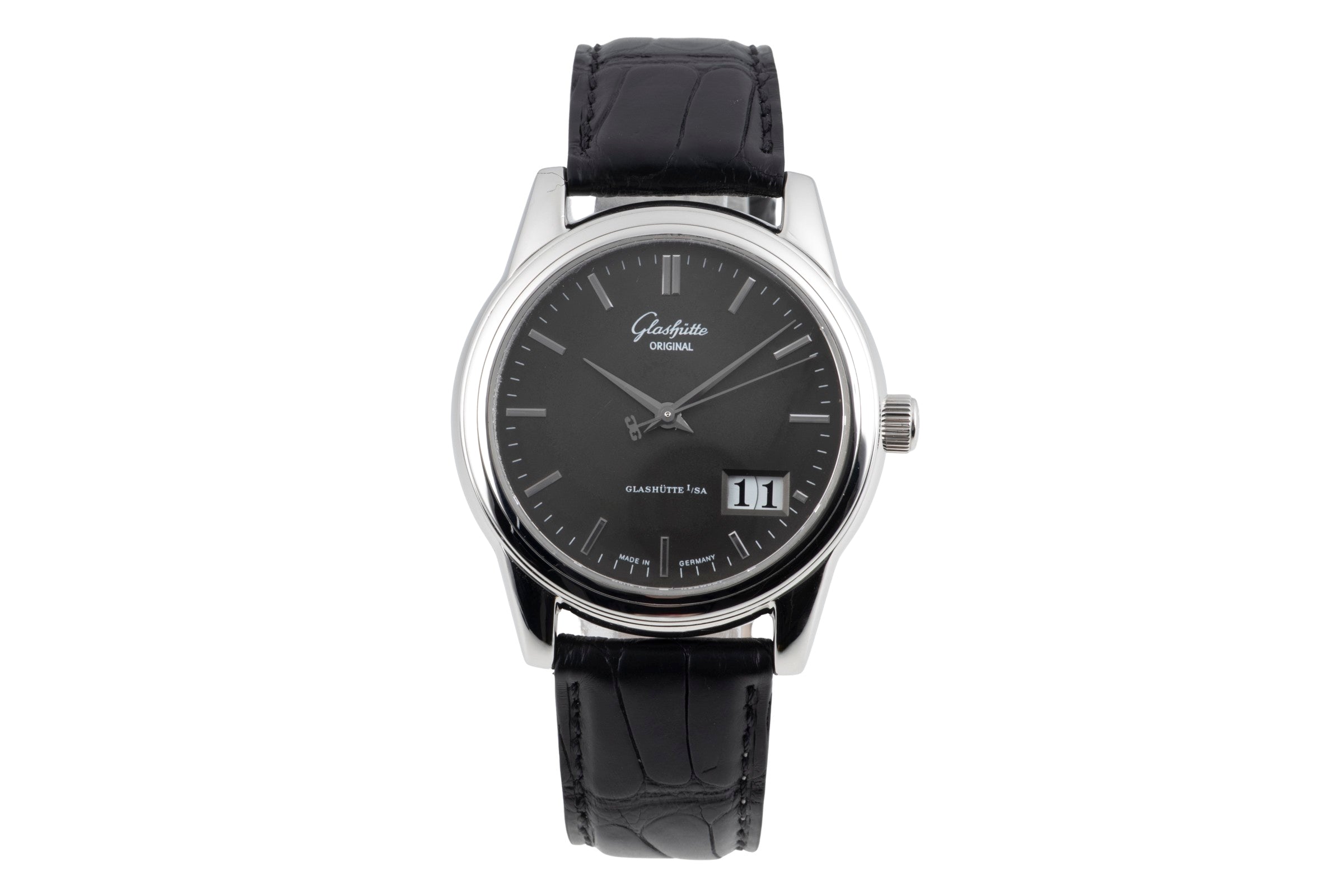 Glashütte Senator acier automatique montre pour hommes 1-39-42-14-24-04  [2602865]