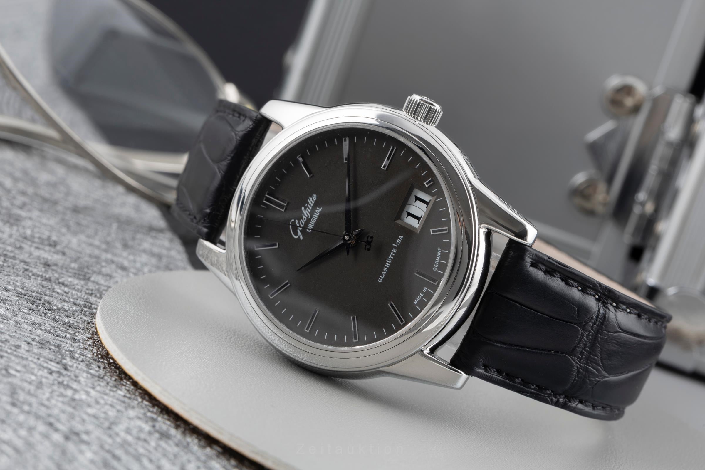 Glashütte Senator acero automático reloj para caballeros 1-39-42-14-24-04  [2602865]