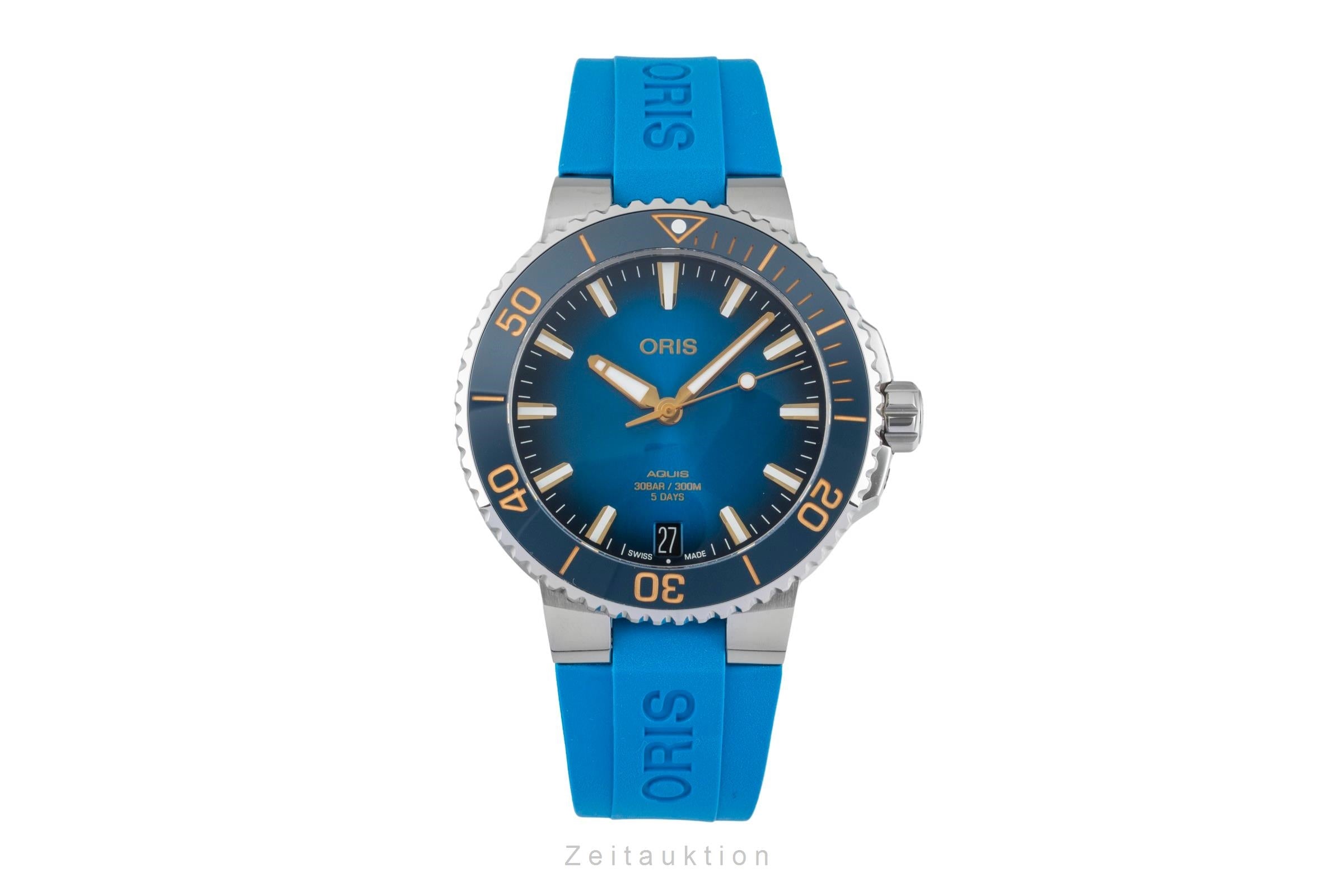 Oris Aquis Date acier automatique montre pour hommes 01 400 7769 4125-07 4 22 75FC LP: 3400EUR  [2602867]