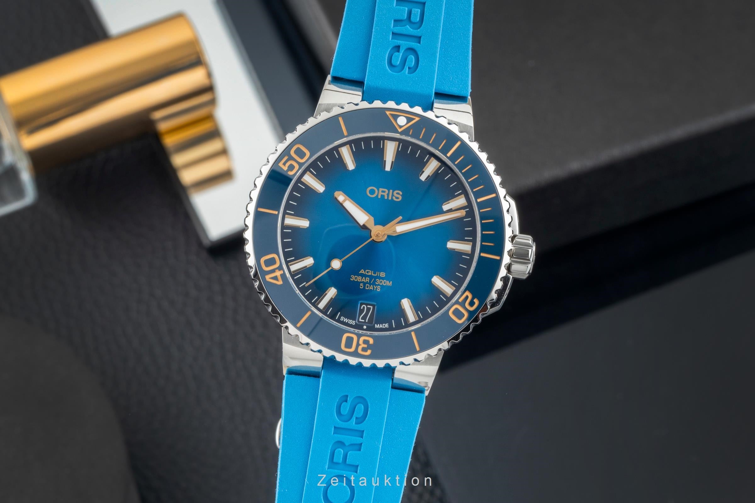 Oris Aquis Date acier automatique montre pour hommes 01 400 7769 4125-07 4 22 75FC LP: 3400EUR  [2602867]