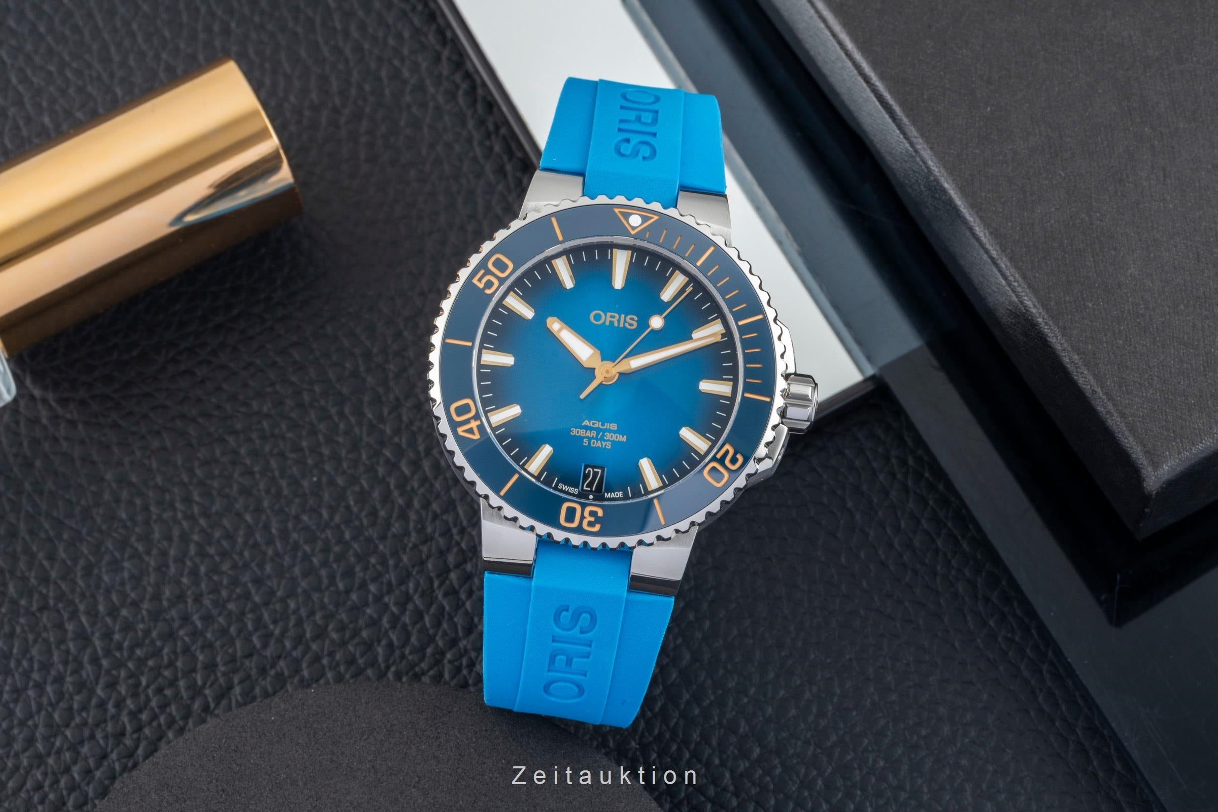 Oris Aquis Date acier automatique montre pour hommes 01 400 7769 4125-07 4 22 75FC LP: 3400EUR  [2602867]