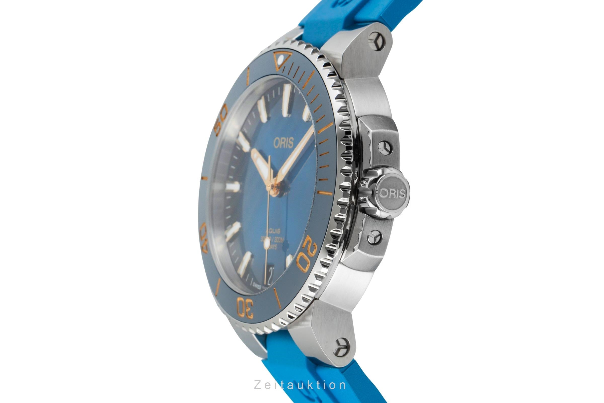 Oris Aquis Date acier automatique montre pour hommes 01 400 7769 4125-07 4 22 75FC LP: 3400EUR  [2602867]