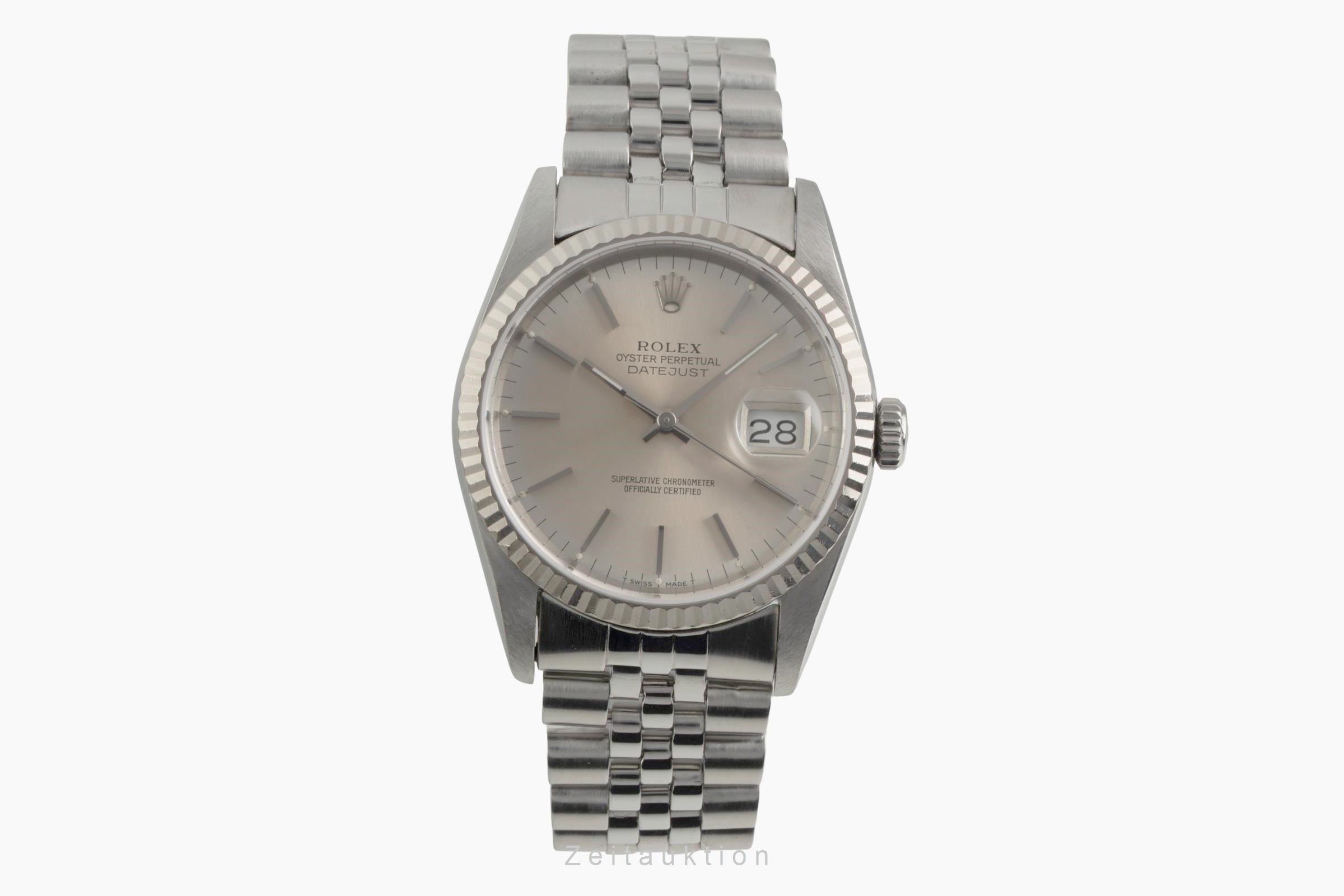 Rolex Datejust steel / white gold automatic men's watch 16234  [2602874]