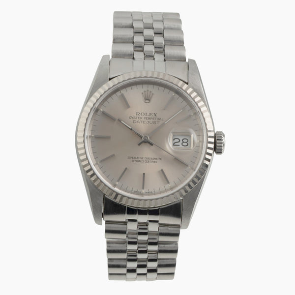 Rolex Datejust steel / white gold automatic men's watch 16234  [2602874]