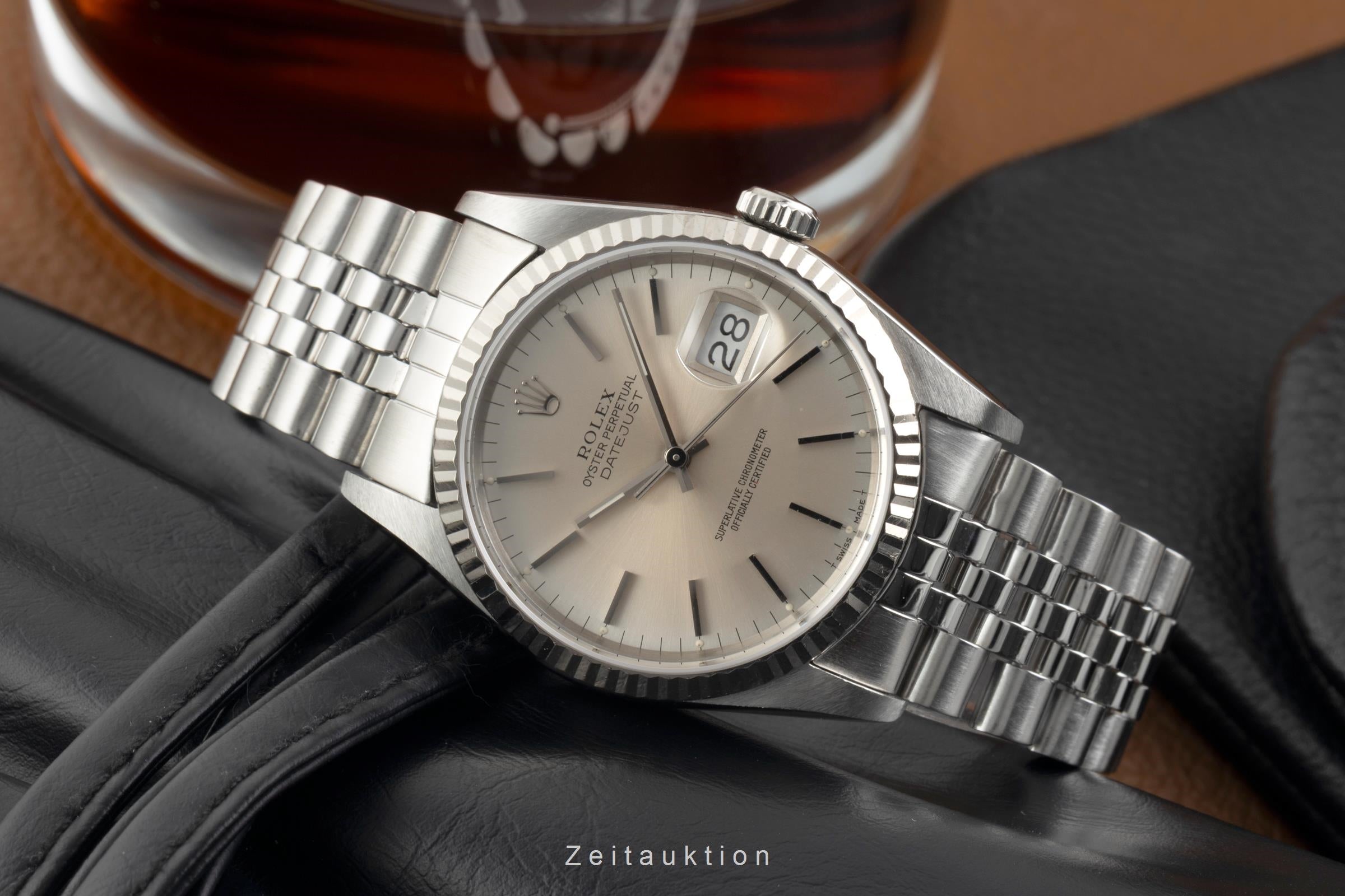 Rolex Datejust steel / white gold automatic men's watch 16234  [2602874]