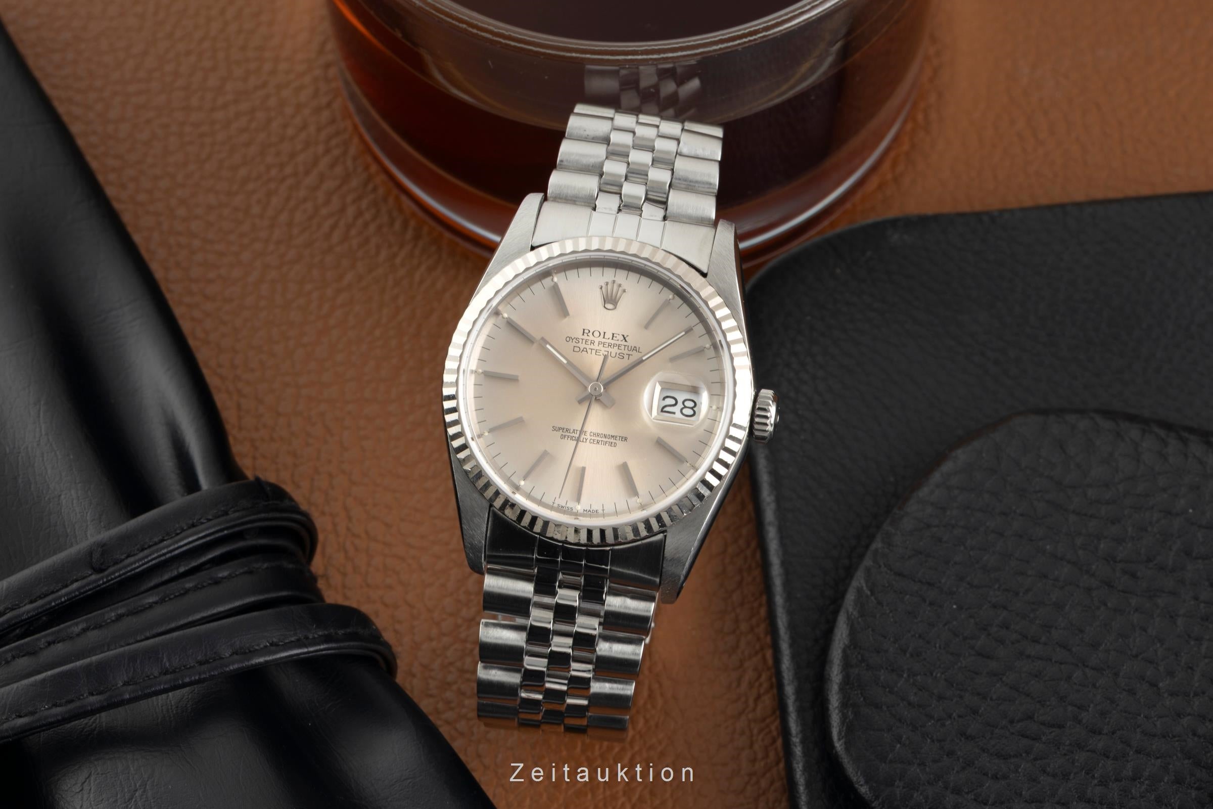 Rolex Datejust steel / white gold automatic men's watch 16234  [2602874]