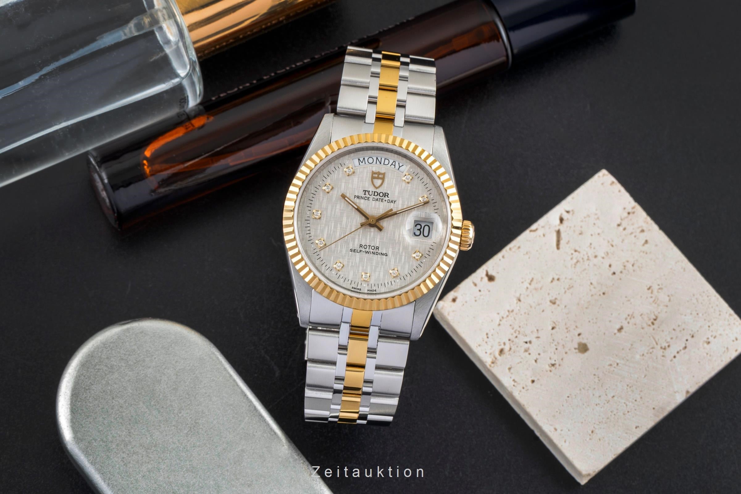 Tudor Date-Day acier / or  automatique montre pour hommes 76213  [2602875]