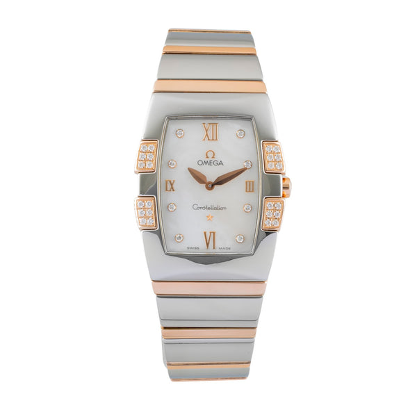 Omega Constellation acciaio / oro quarzo orologio da donna 1286.75.00  [2602881]