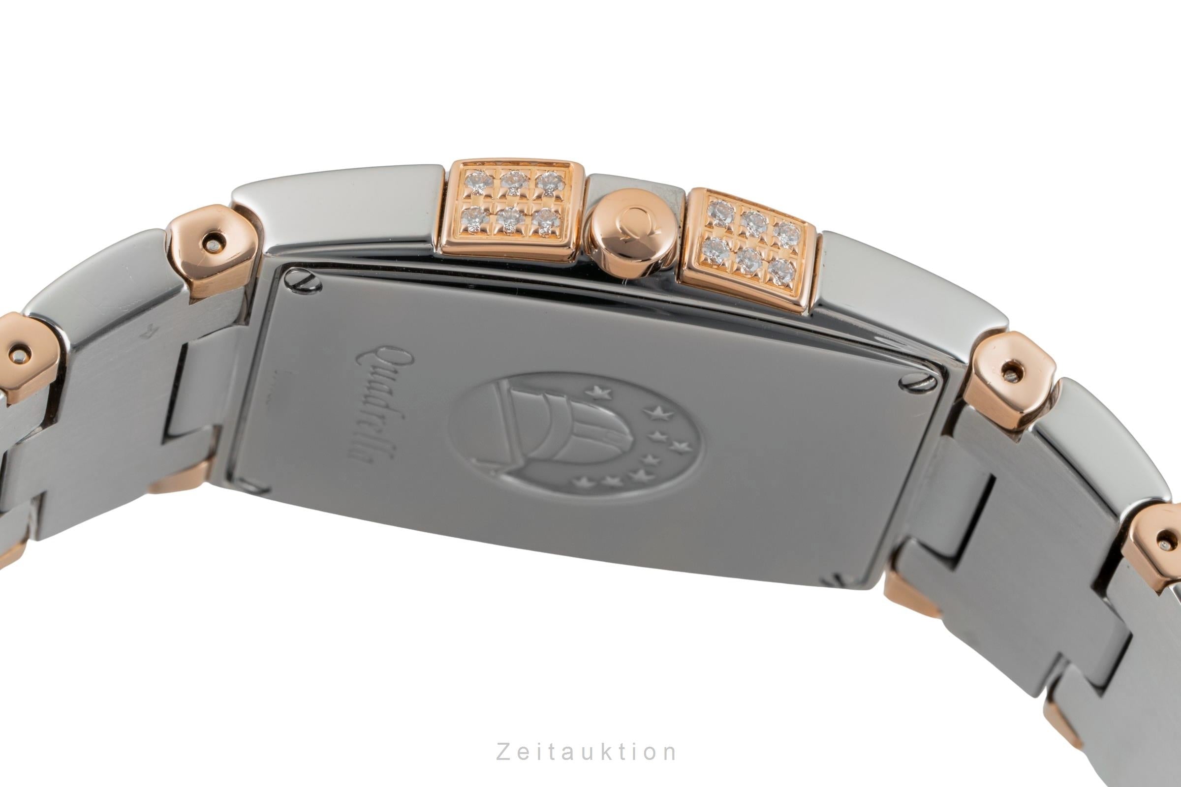 Omega Constellation acciaio / oro quarzo orologio da donna 1286.75.00  [2602881]