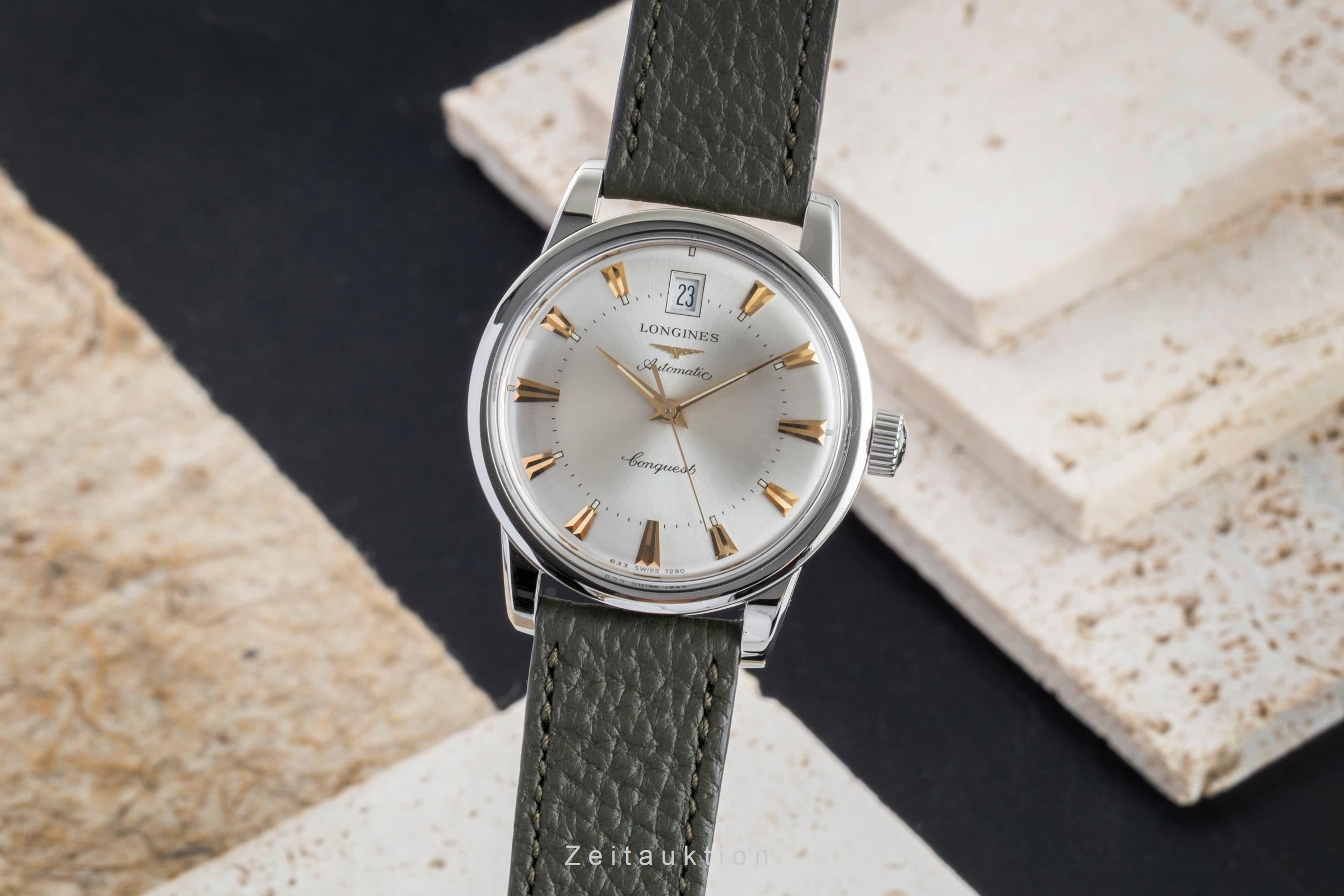 Longines Conquest steel automatic men's watch L1.611.4  [2602884]
