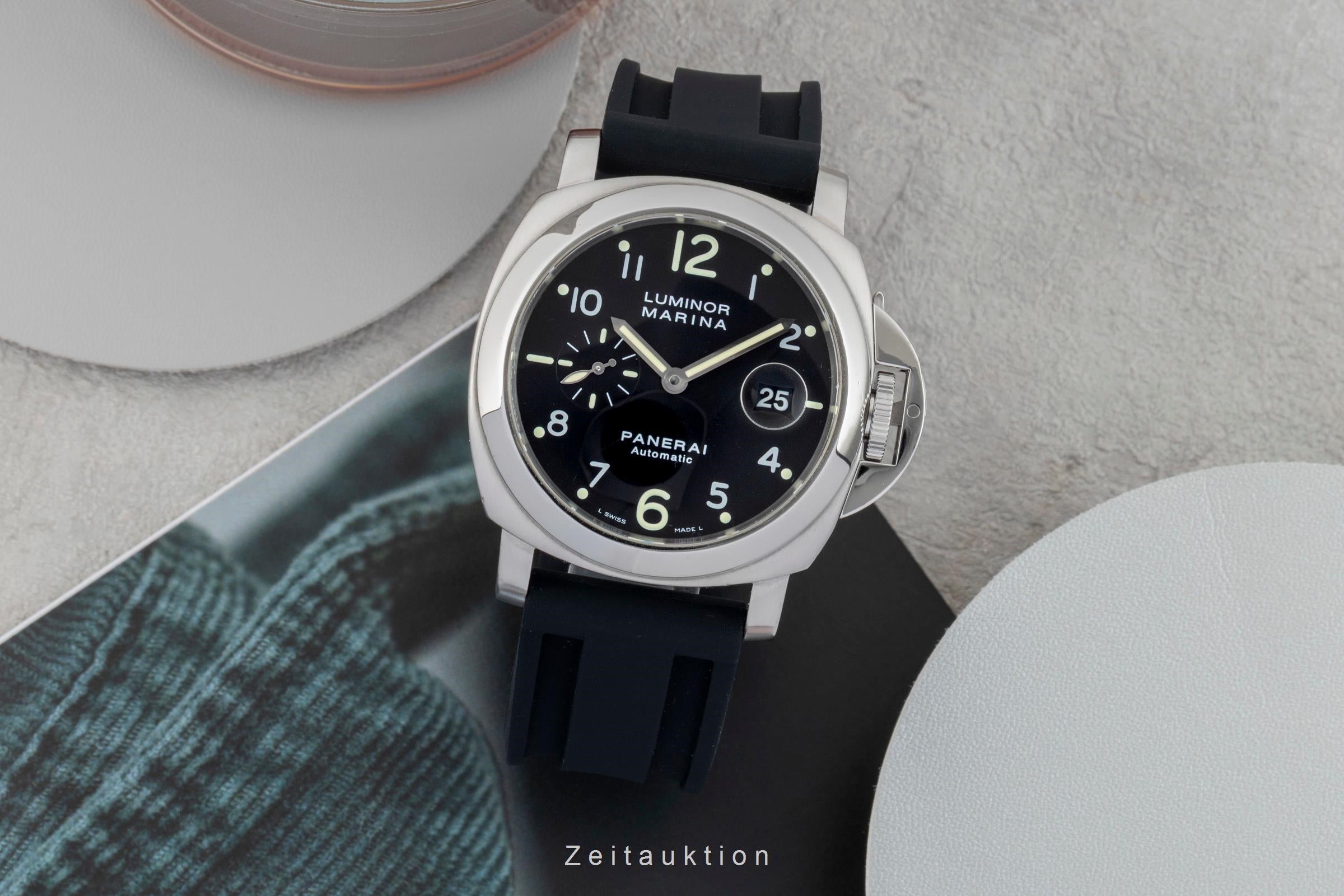 Panerai Luminor Marina steel automatic men's watch PAM00164 LP: 8900EUR  [2602889]