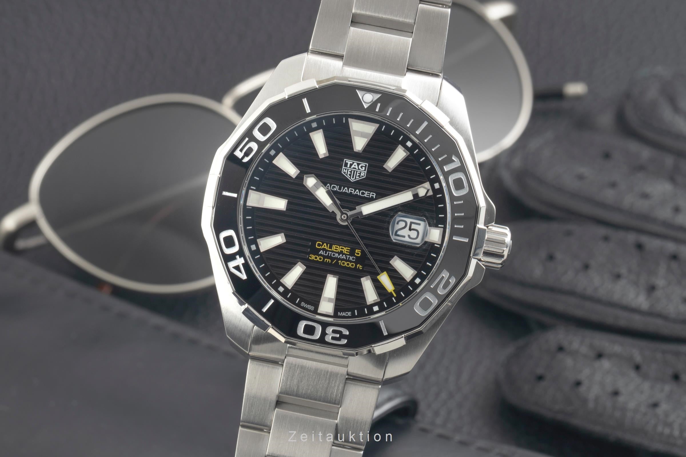 Tag Heuer Aquaracer acciaio automatismo orologio da uomo WAY201A-BA0927  [2602893]