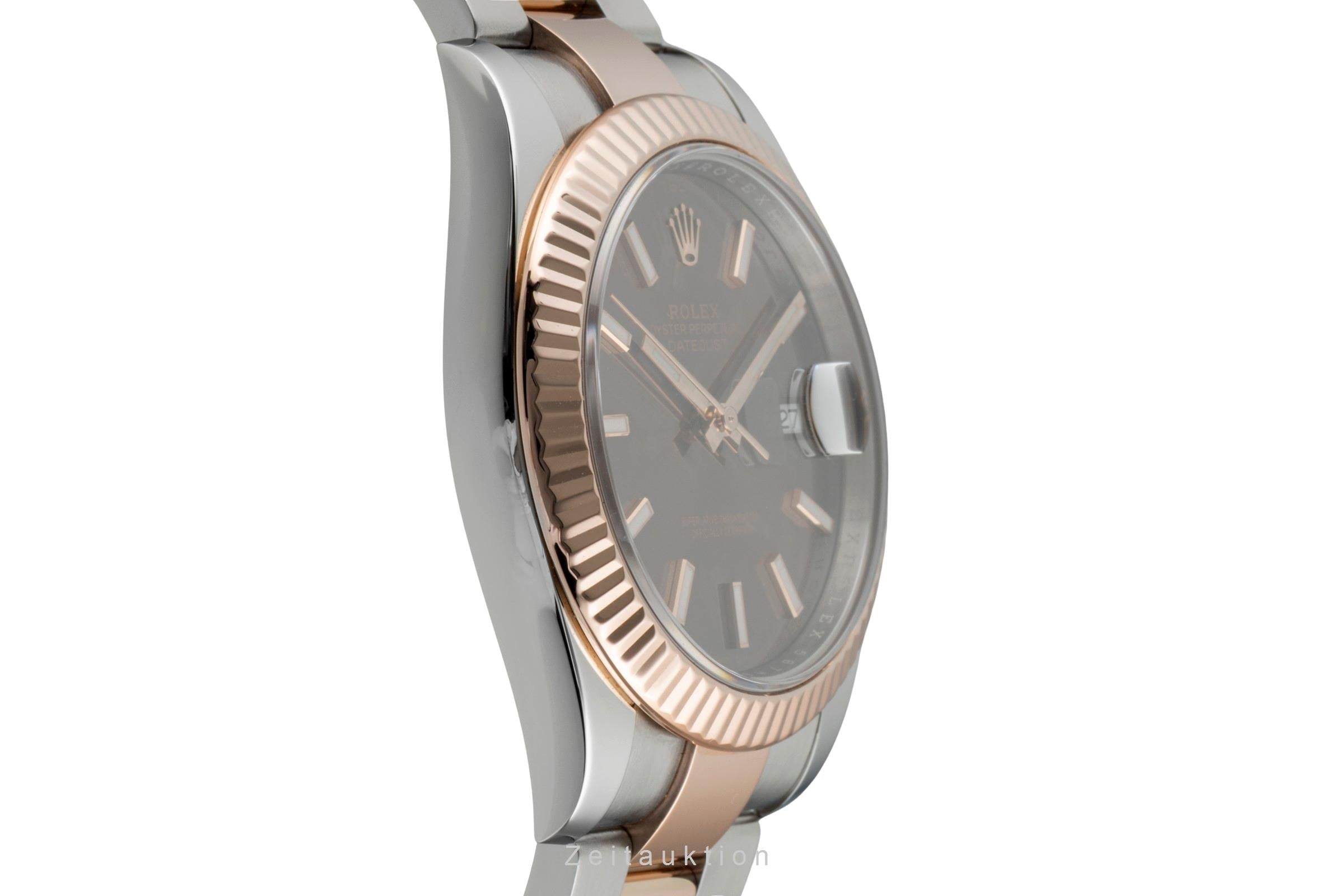 Rolex Datejust 41 Brown Dial Stahl / Roségold Ref. 126331 Box & Papiere 2019 [2602898]