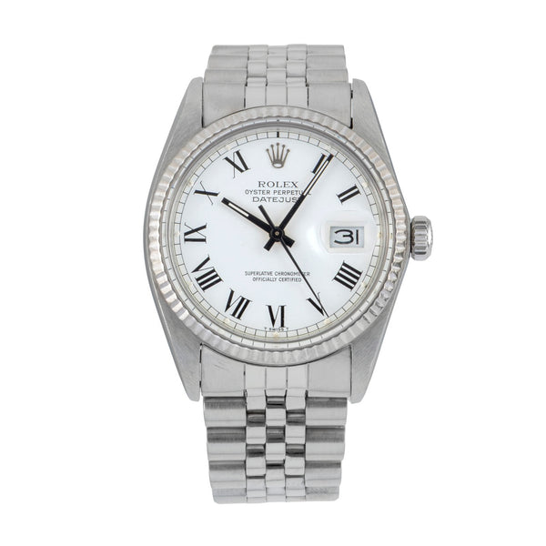 Rolex Datejust steel / white gold automatic men's watch 16014 Vintage  [2602899]