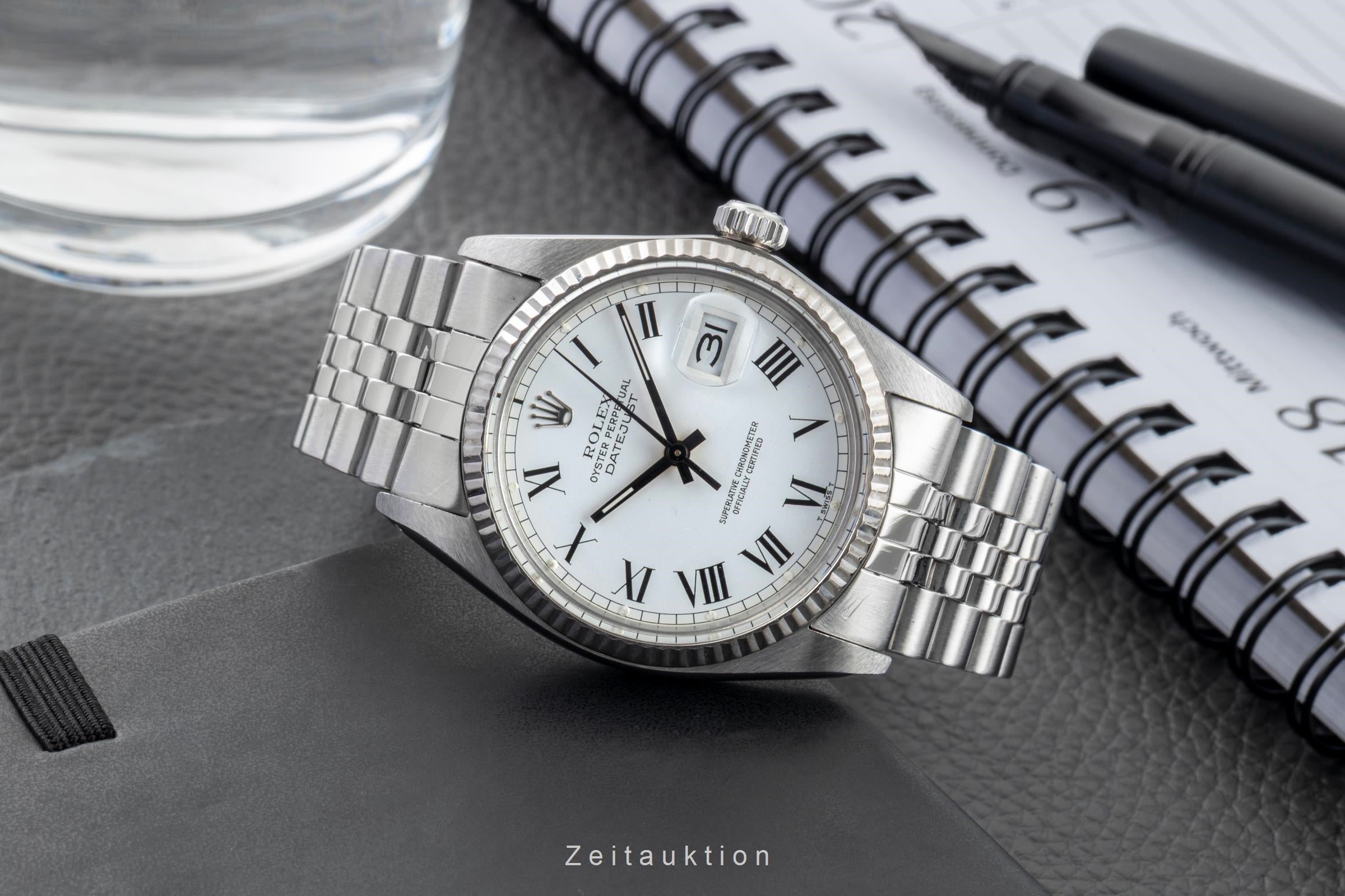 Rolex Datejust steel / white gold automatic men's watch 16014 Vintage  [2602899]