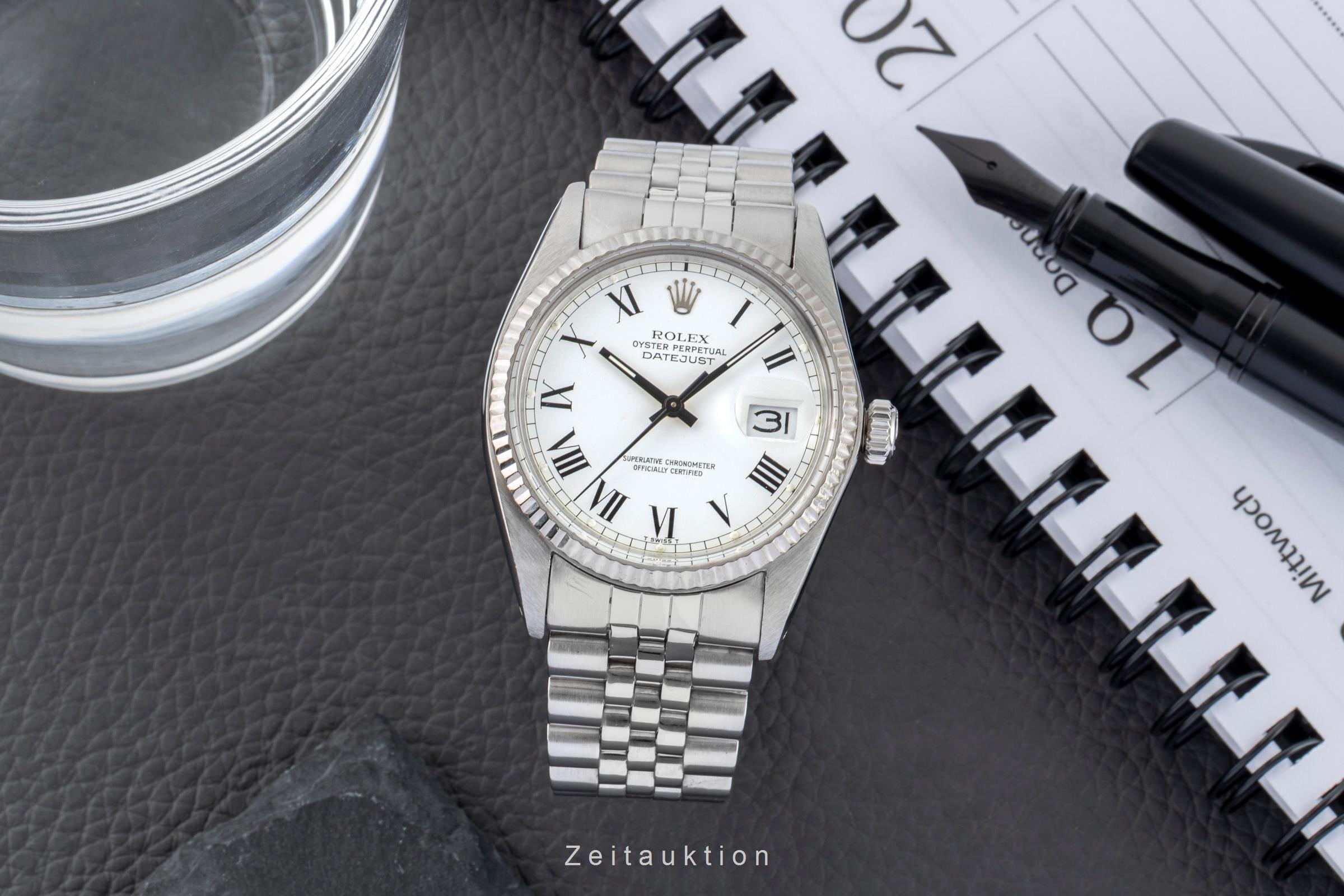 Rolex Datejust steel / white gold automatic men's watch 16014 Vintage  [2602899]