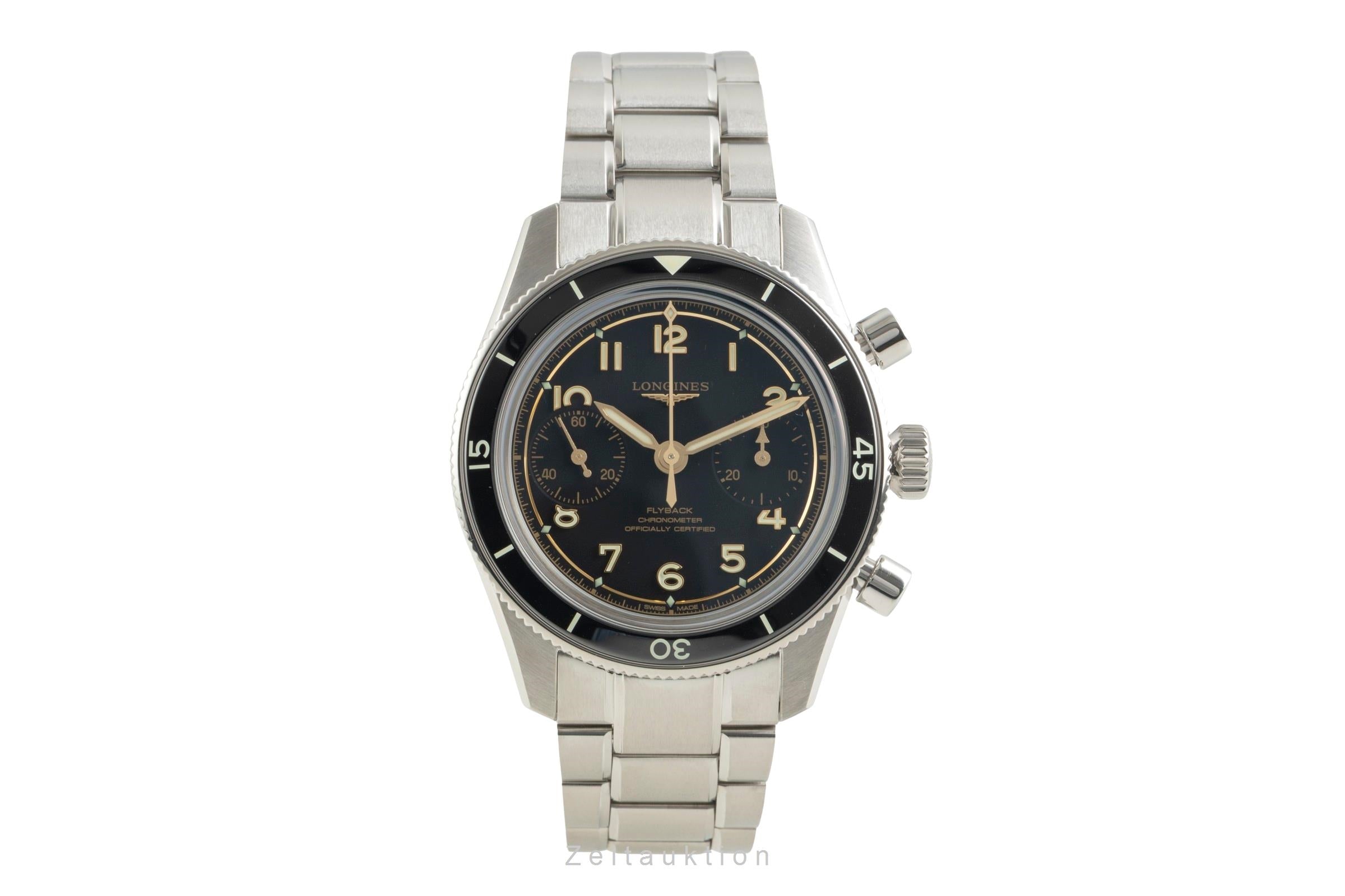 Longines Spirit cronografo acciaio carica manuale orologio da uomo L3.721.4.53.6 LP: 5100EUR  [2602901]